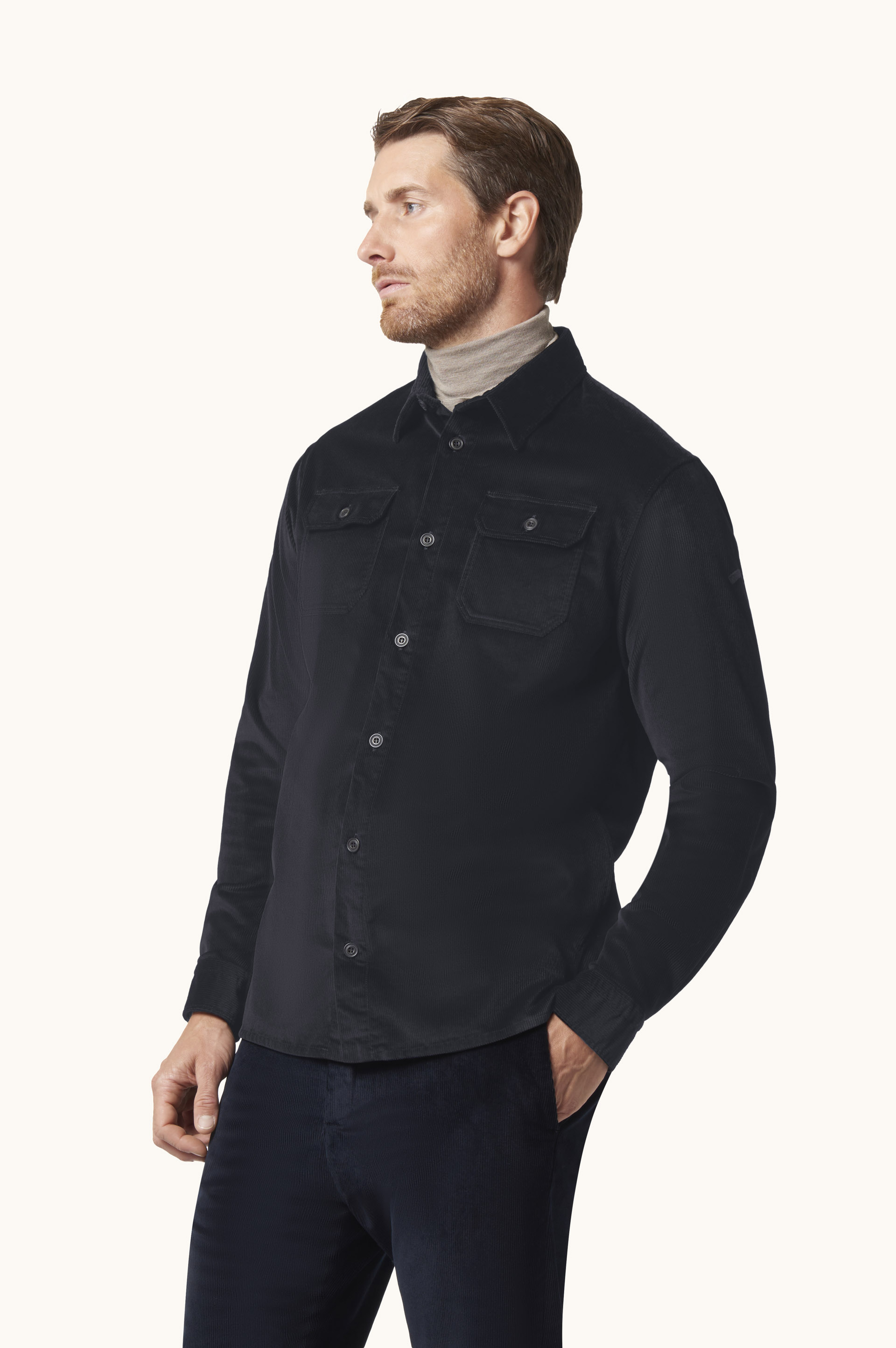 Velvet Overshirt image number 0