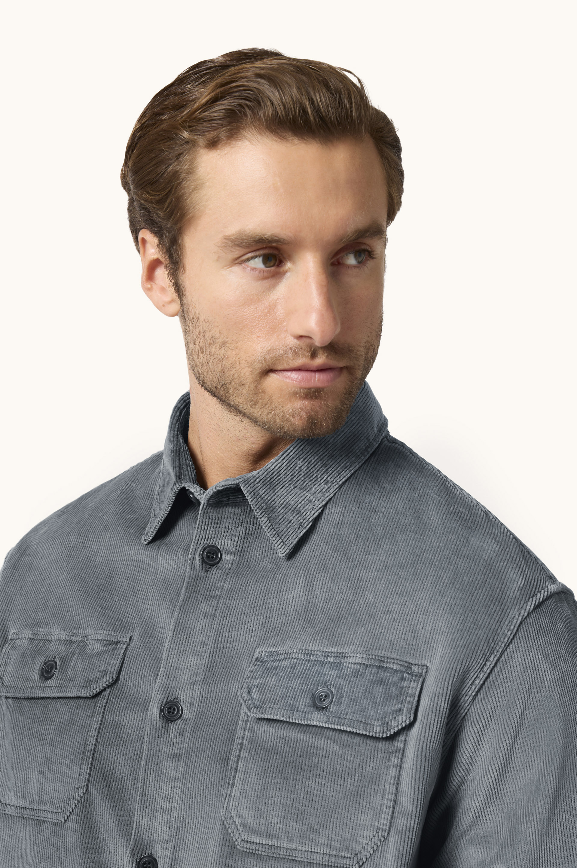 Velvet Overshirt image number 4