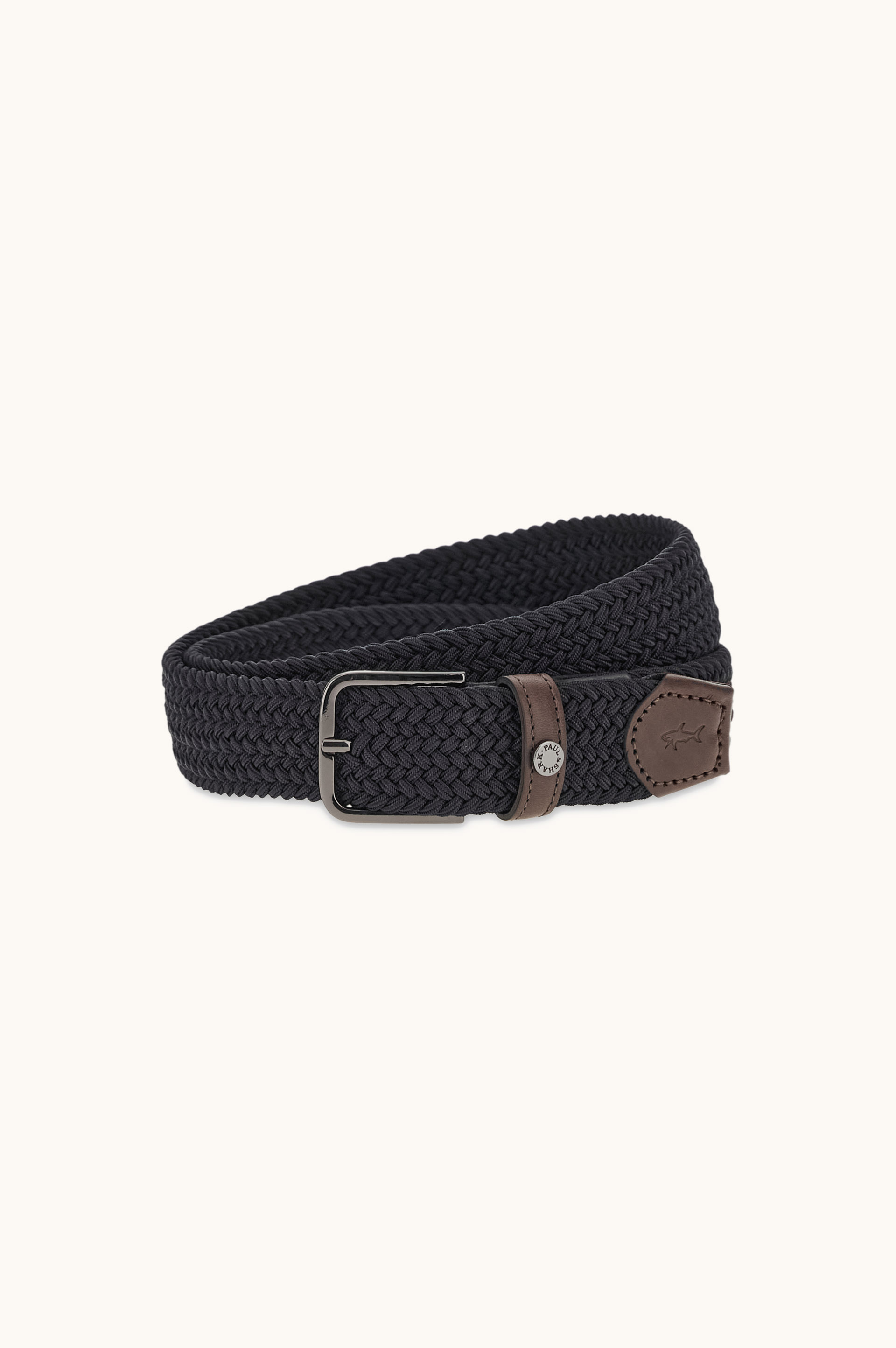 Leather trimmed elastic Belt image number 0