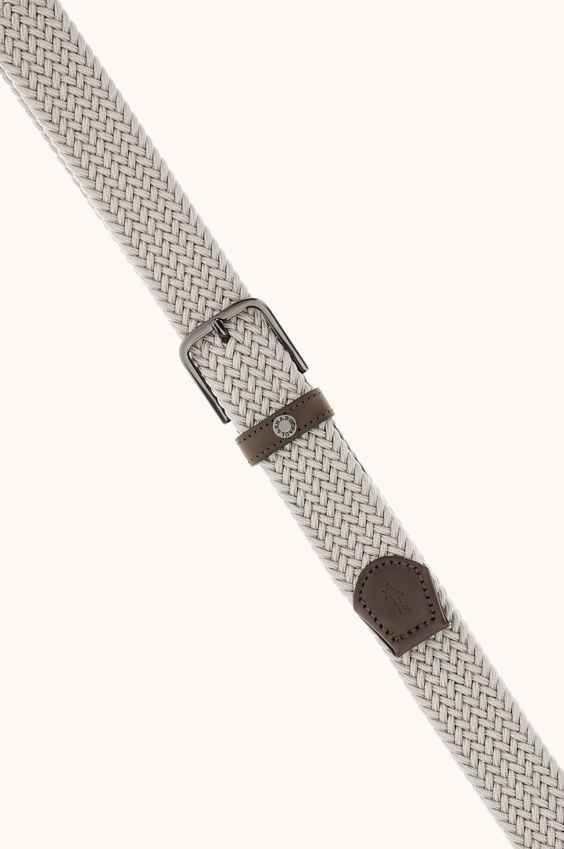 Leather trimmed elastic Belt image number 1