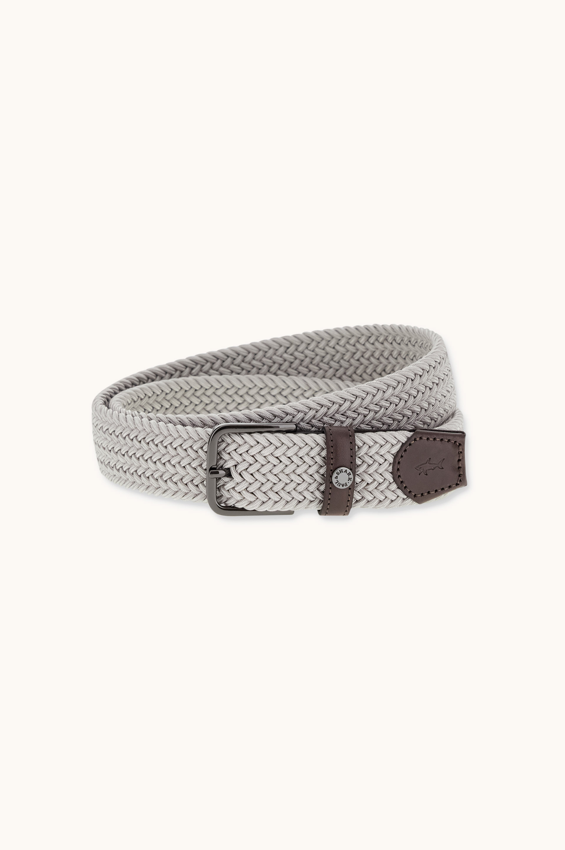 Leather trimmed elastic Belt image number 0