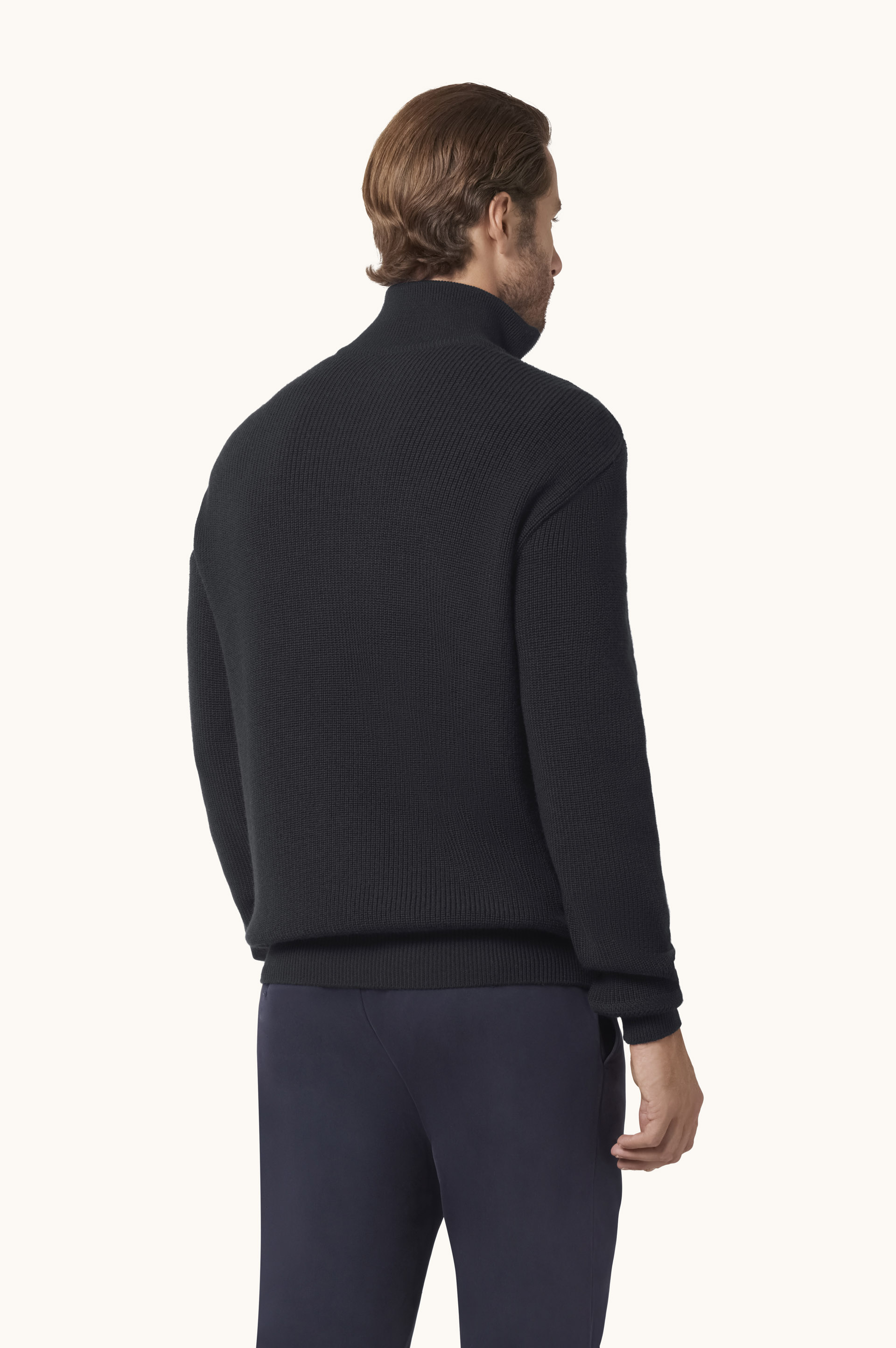 Maglia mezza zip in Tech Wool image number 3