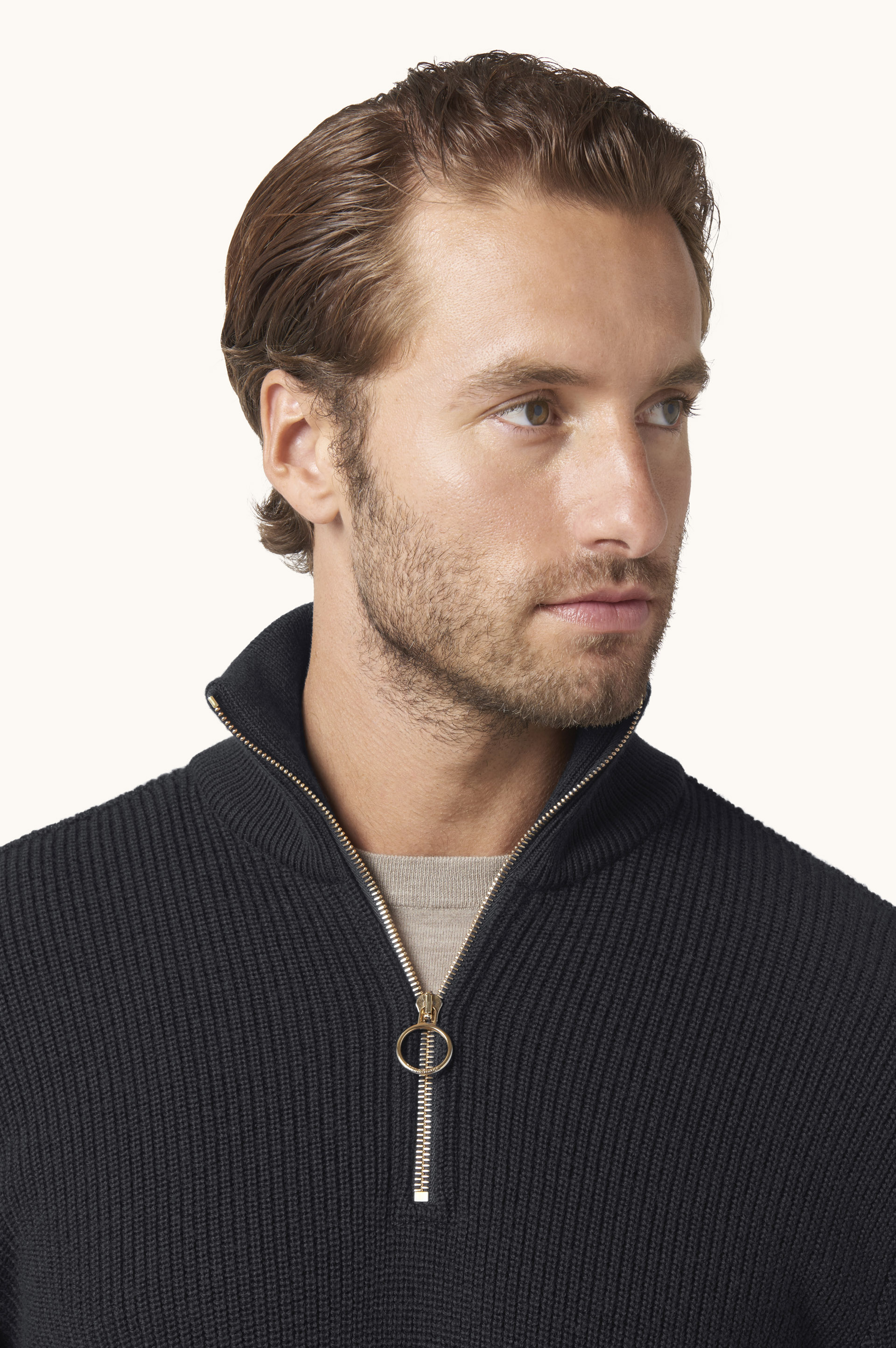 Maglia mezza zip in Tech Wool image number 4