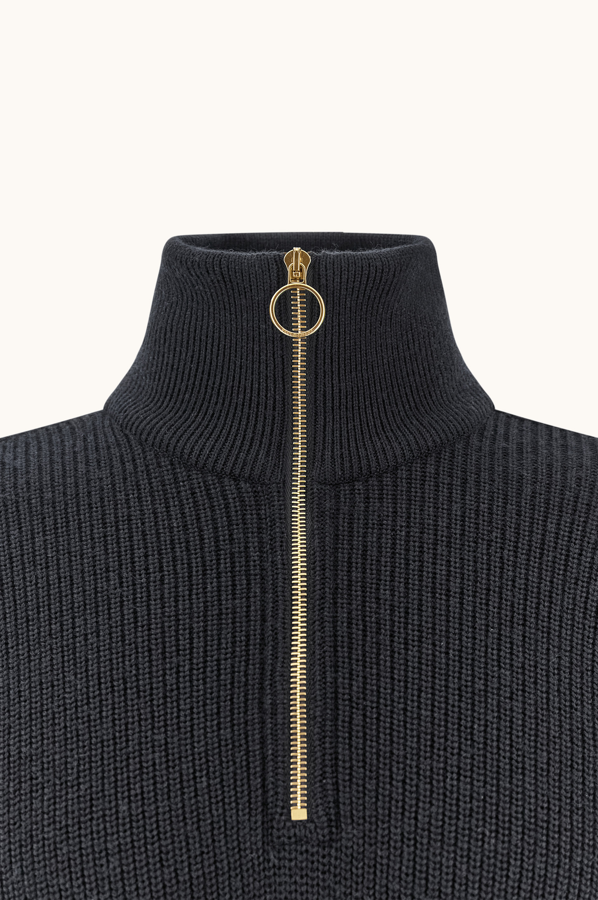 Pull &agrave; demi-zip en laine Tech Wool image number 1