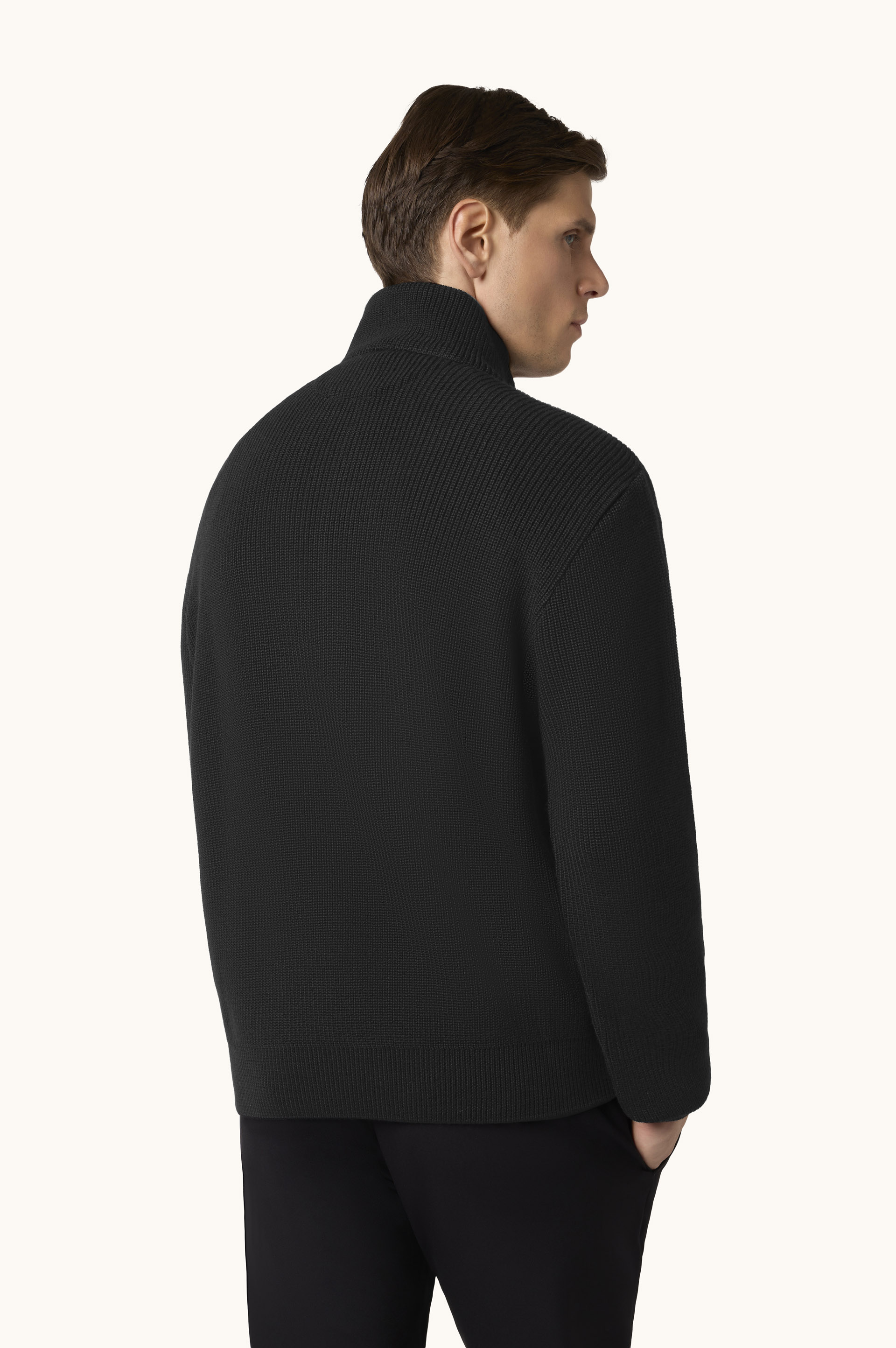 Jersey media cremallera en Tech Wool con detalles Typhoon&reg; image number 3
