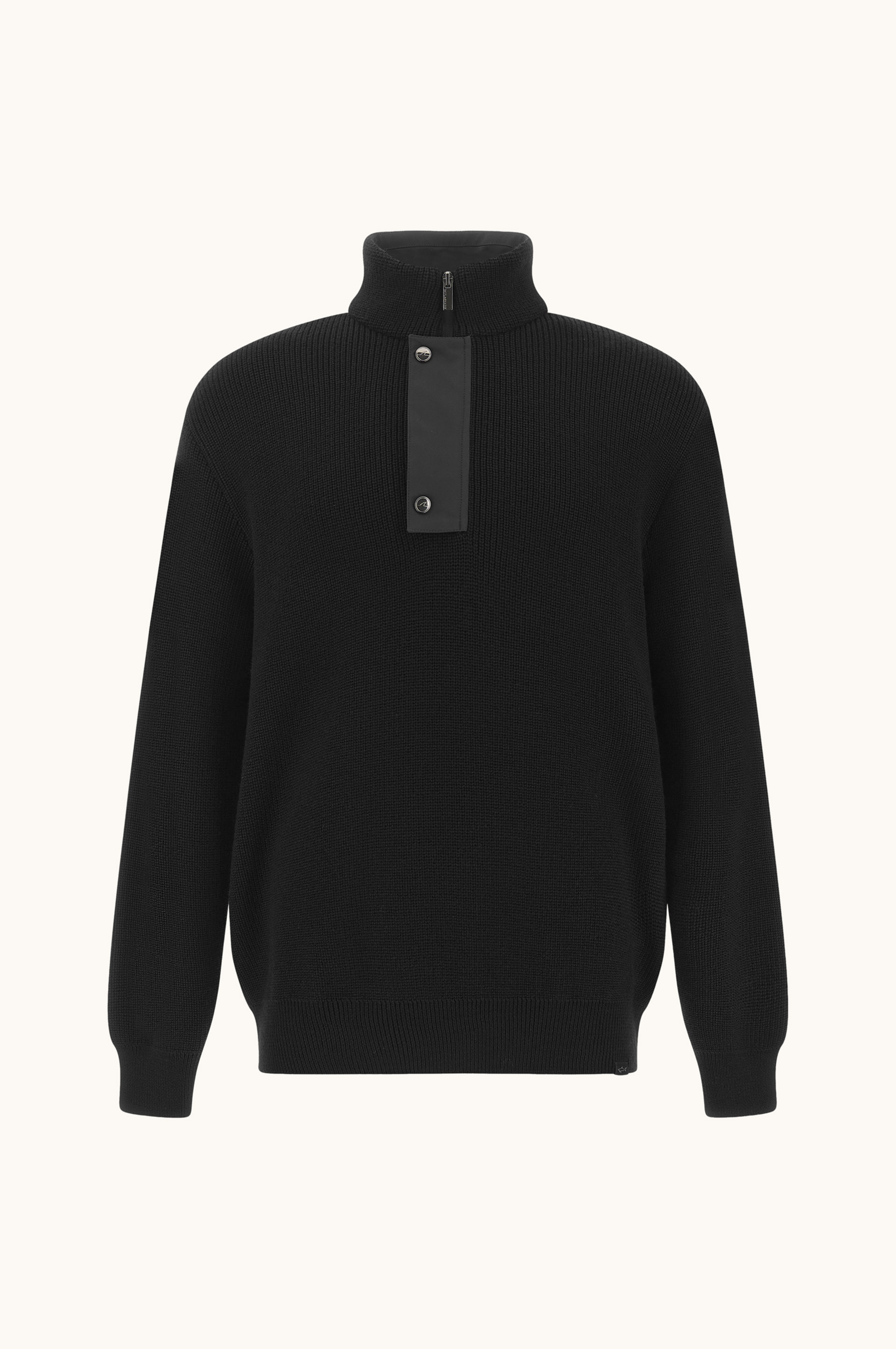 Jersey media cremallera en Tech Wool con detalles Typhoon&reg; image number 1