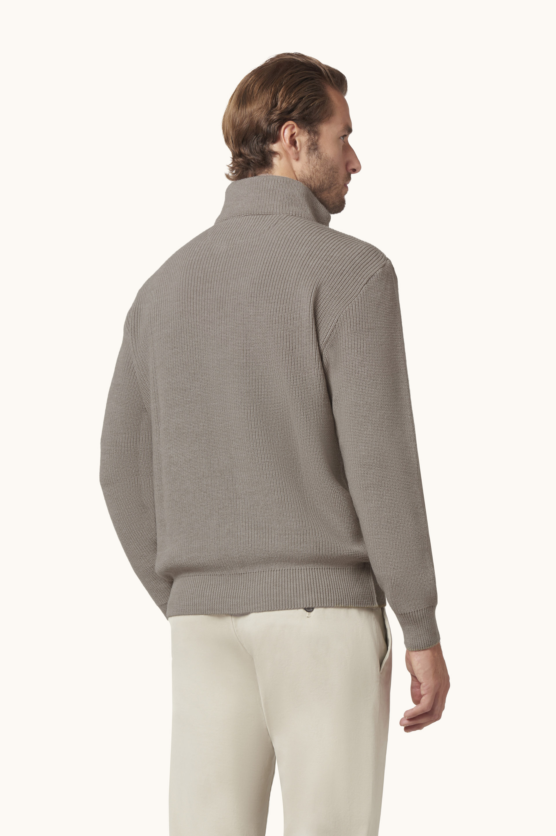 Джемпер с молнией до середины из Tech Wool с деталями Typhoon&reg; image number 2