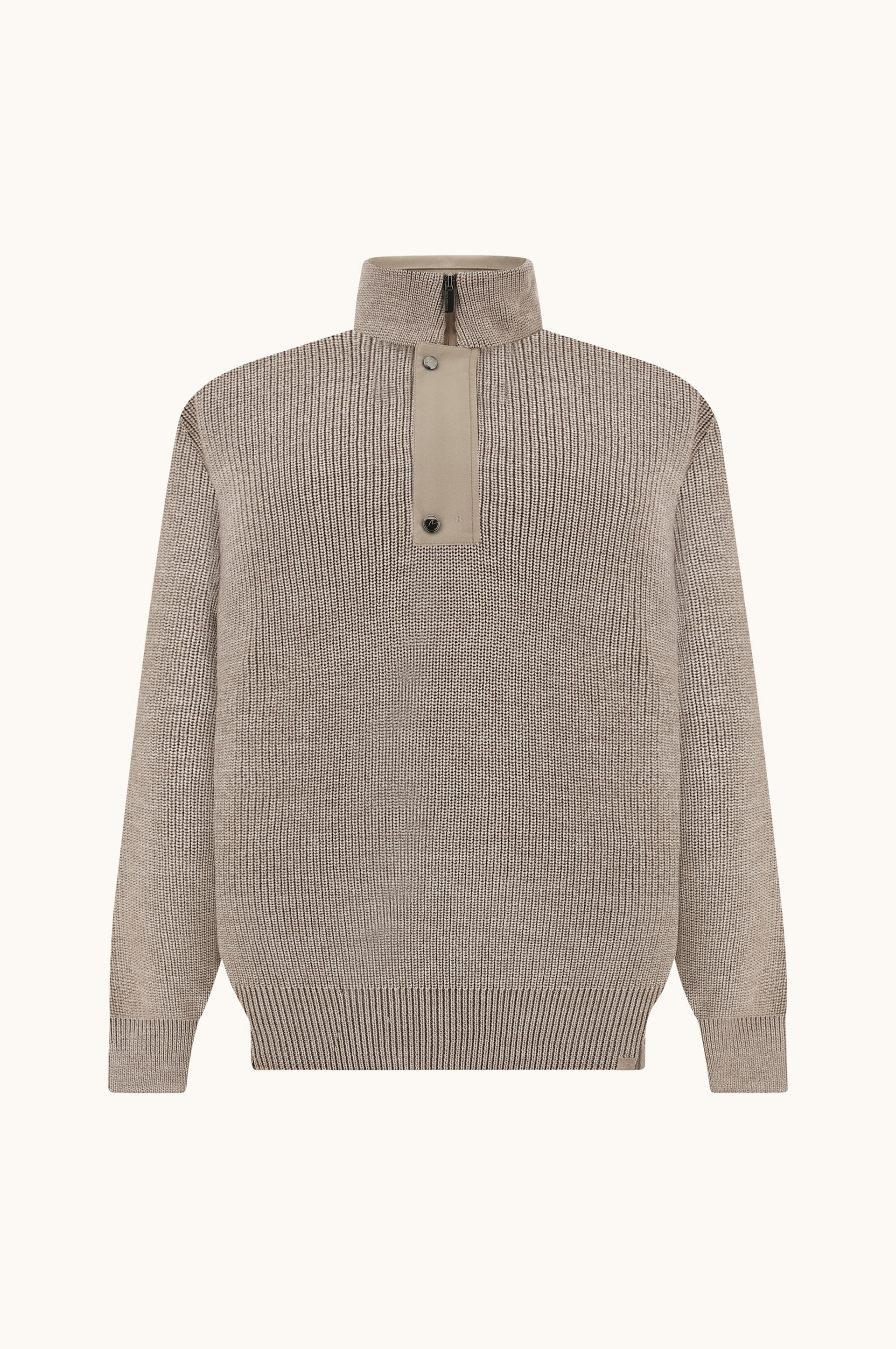 Джемпер с молнией до середины из Tech Wool с деталями Typhoon&reg; image number 1
