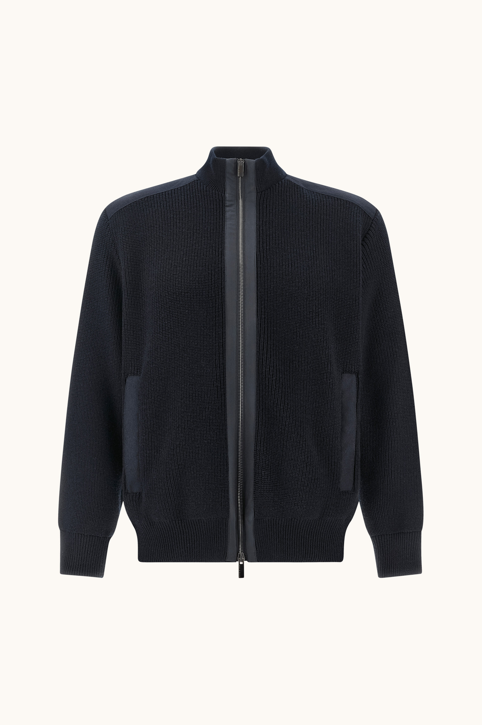 Zip-up cardigan in Soft Cool Touch wool with Typhoon&reg; Re-4x4 Stretch details image number 1
