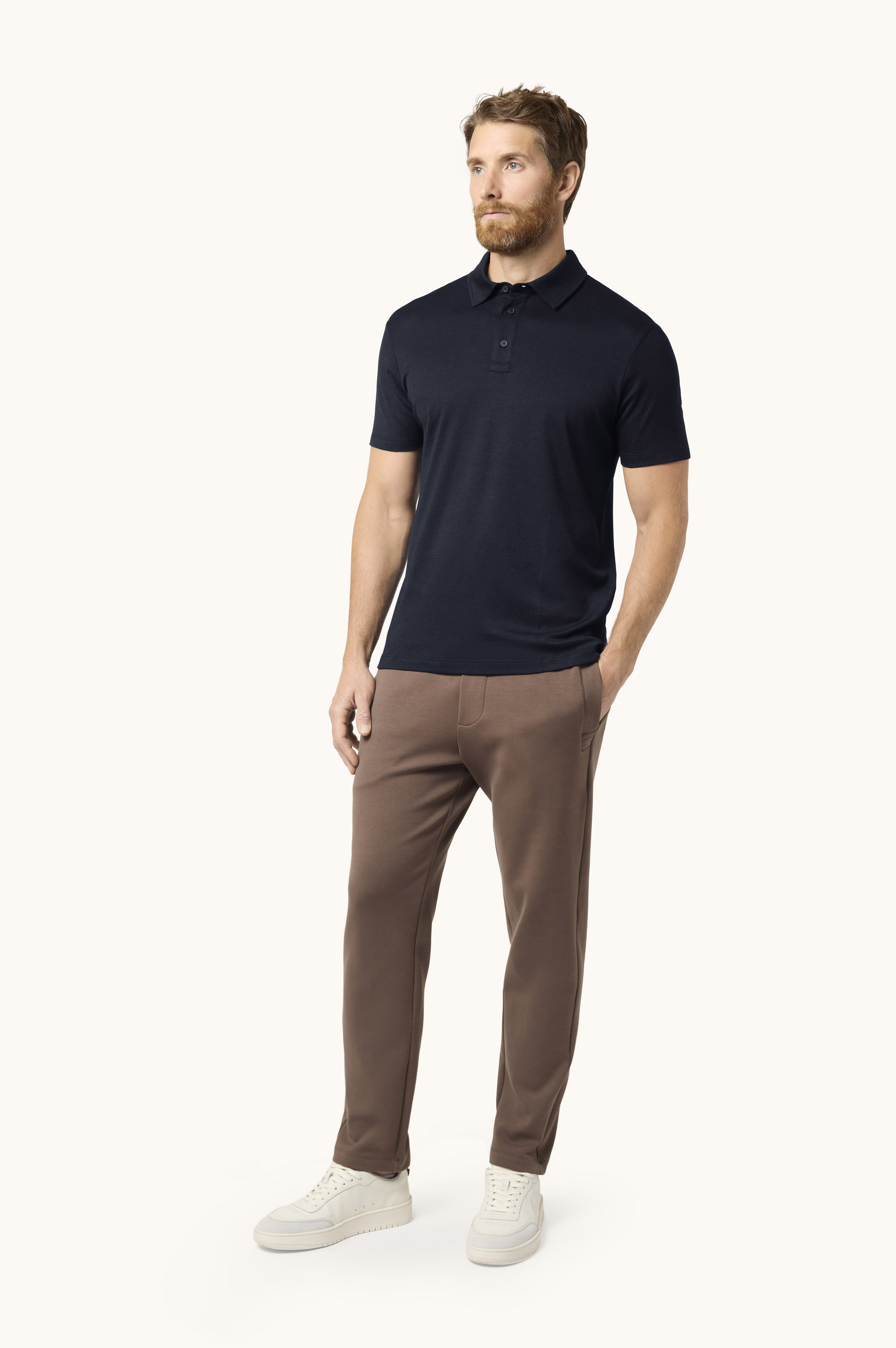 X-Soft Interlock cotton polo shirt image number 2
