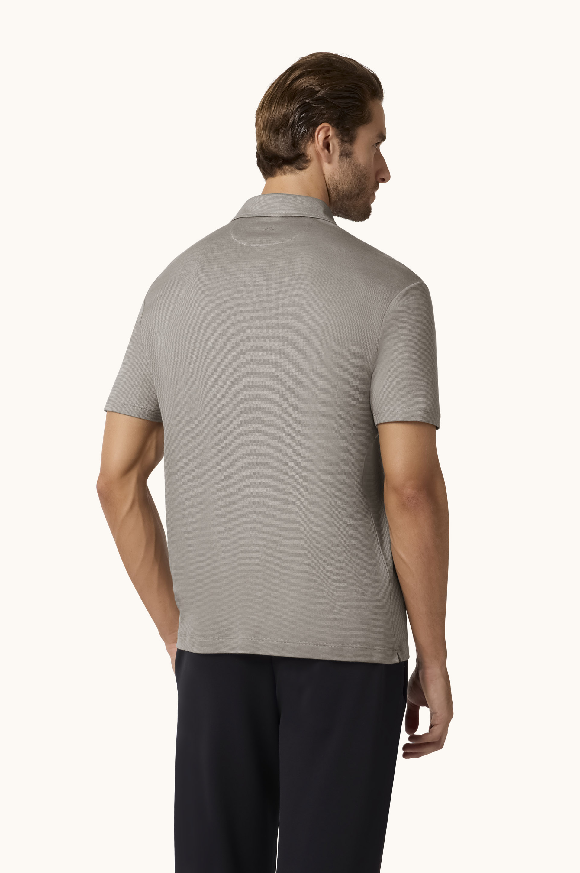 X-Soft Interlock cotton polo shirt image number 3