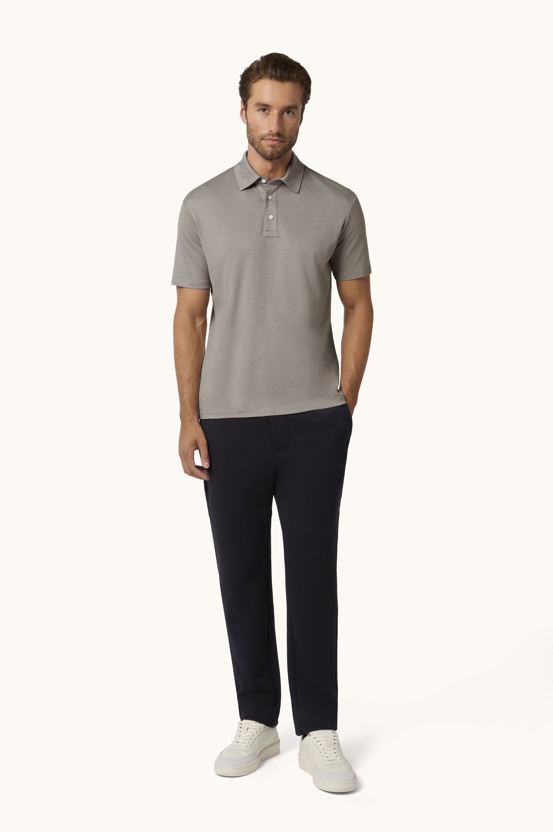 X-Soft Interlock cotton polo shirt image number 2
