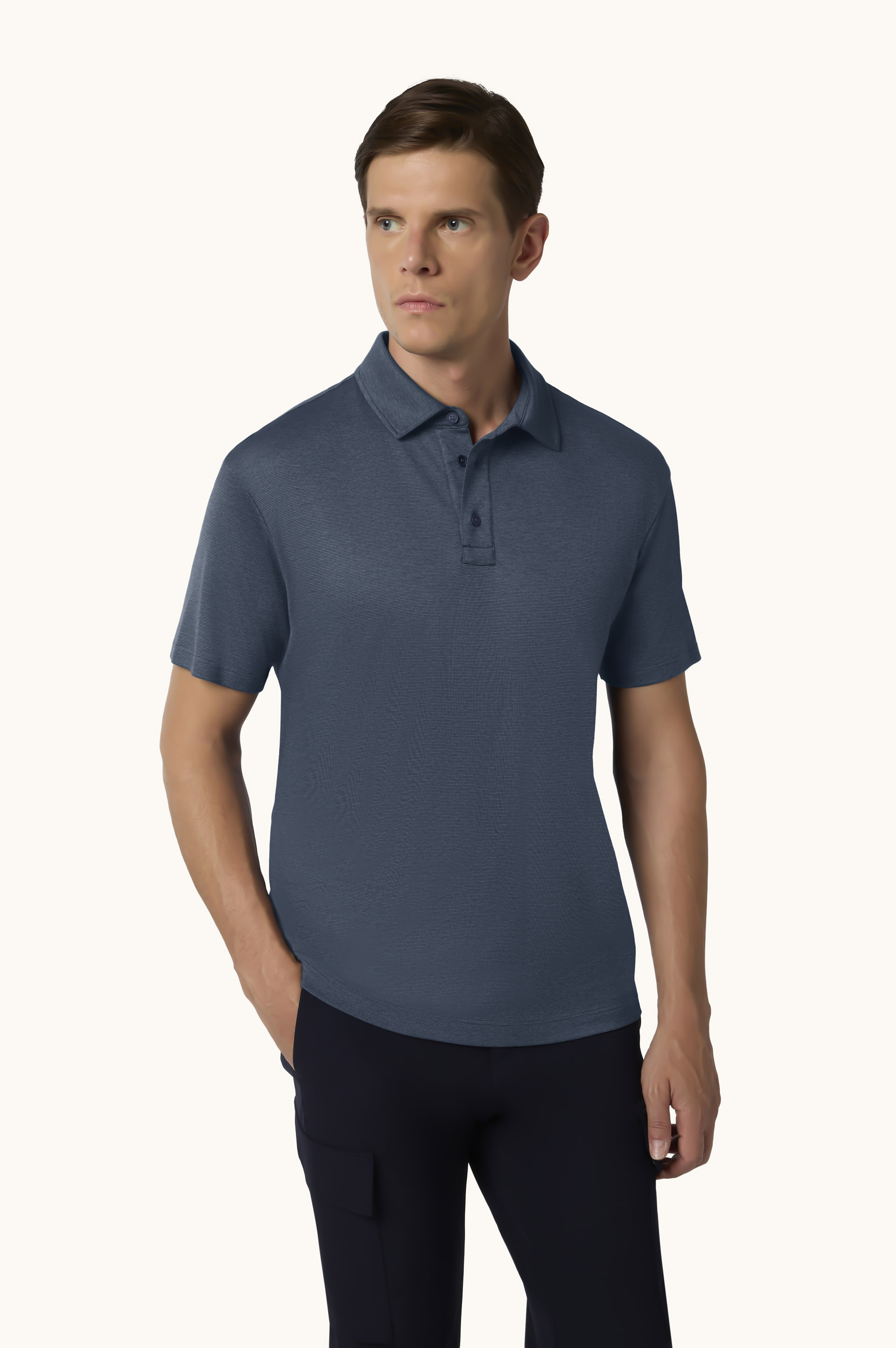 X-Soft Interlock cotton polo shirt image number 0