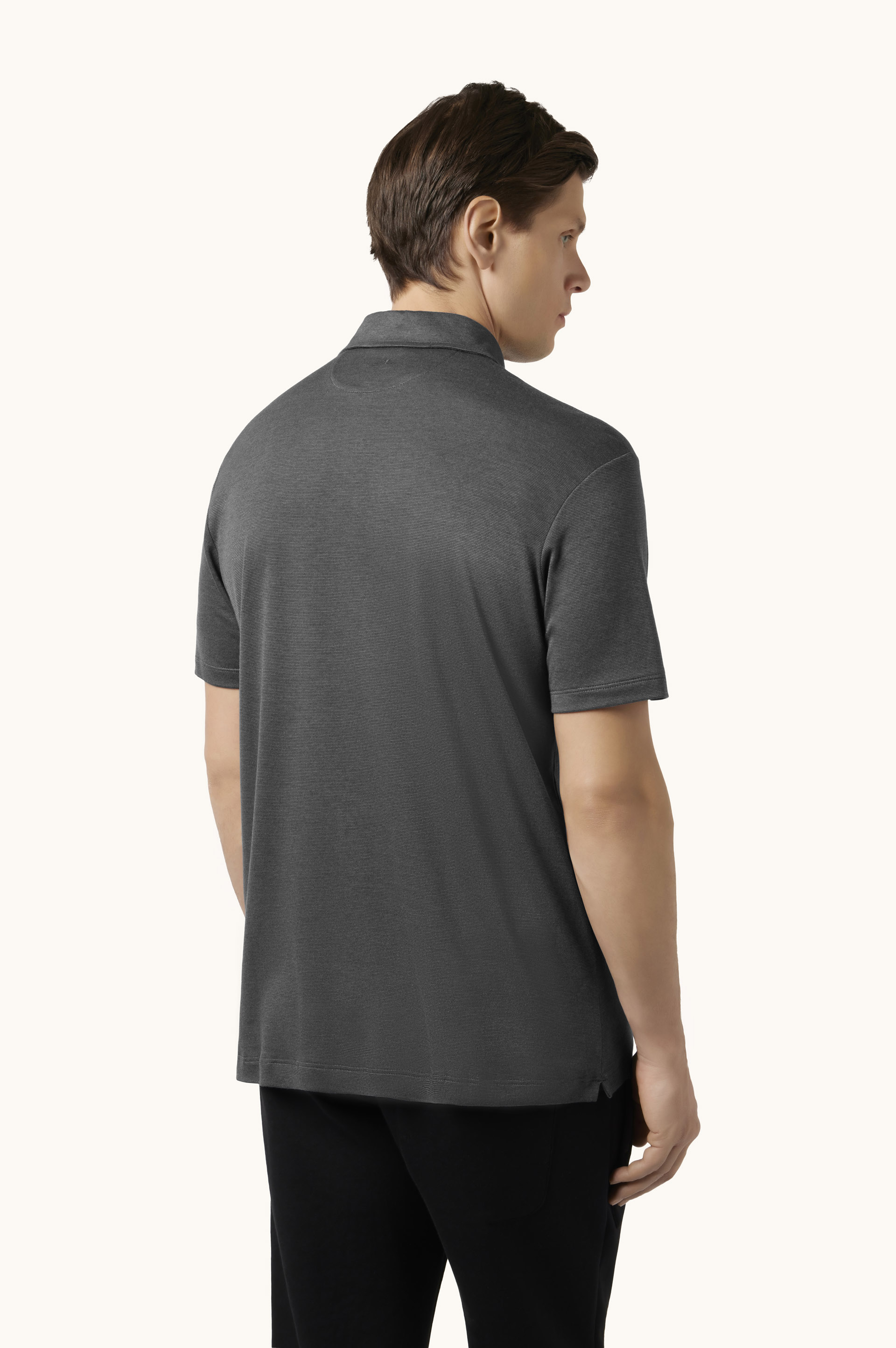 X-Soft Interlock cotton polo shirt image number 3