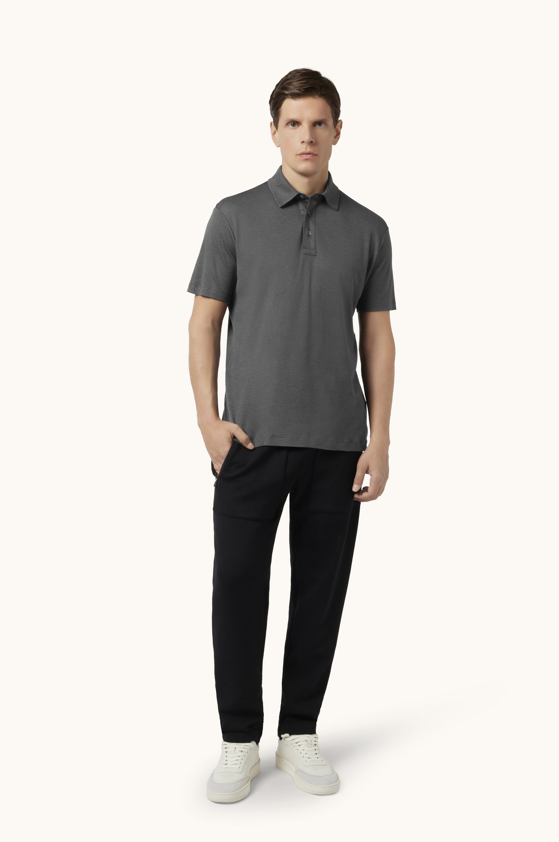 X-Soft Interlock cotton polo shirt image number 2