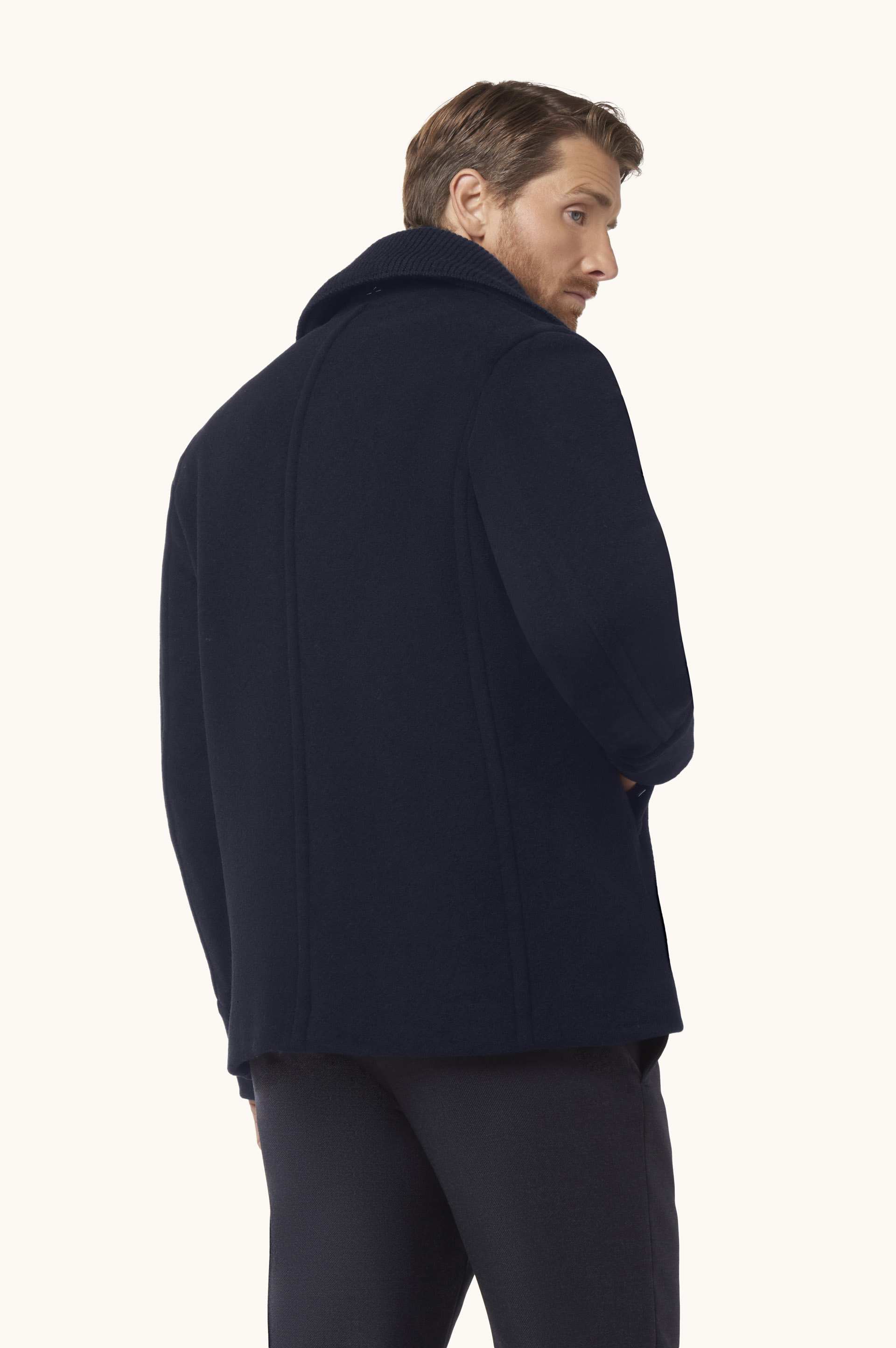 True Peacoat de lana y cachemir image number 3
