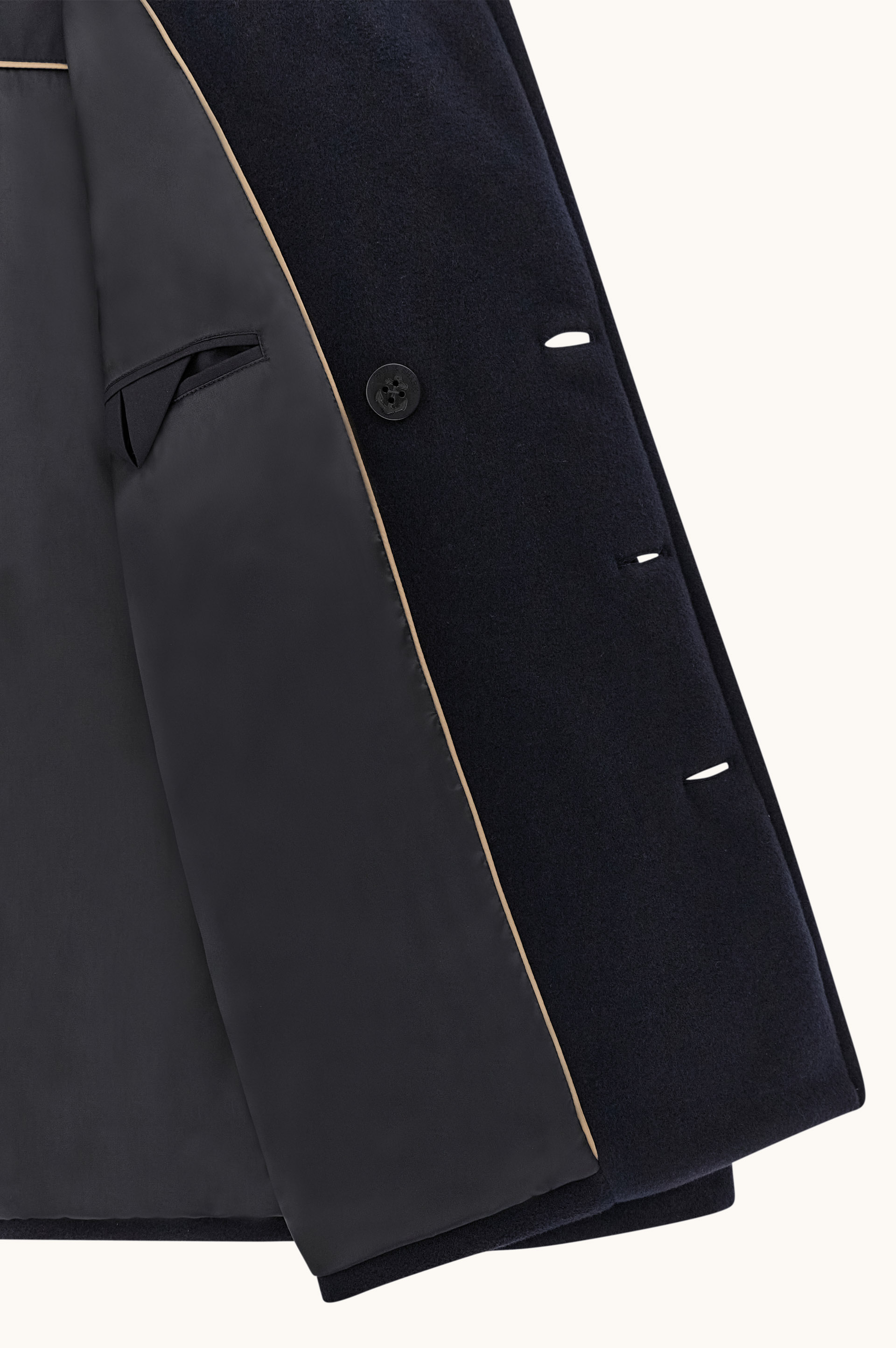 True Peacoat in wool and cashmere image number 5