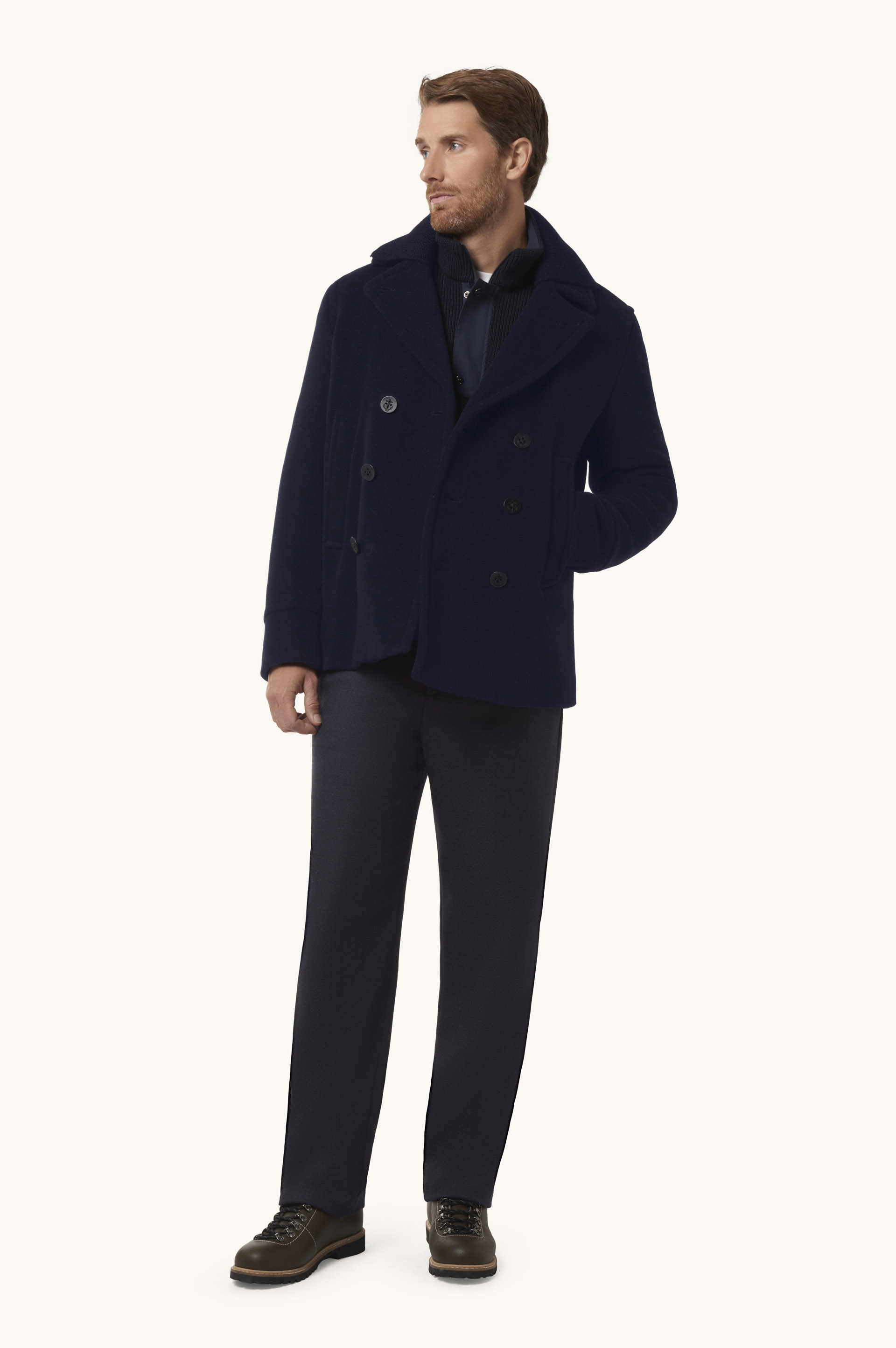 True Peacoat de lana y cachemir image number 2
