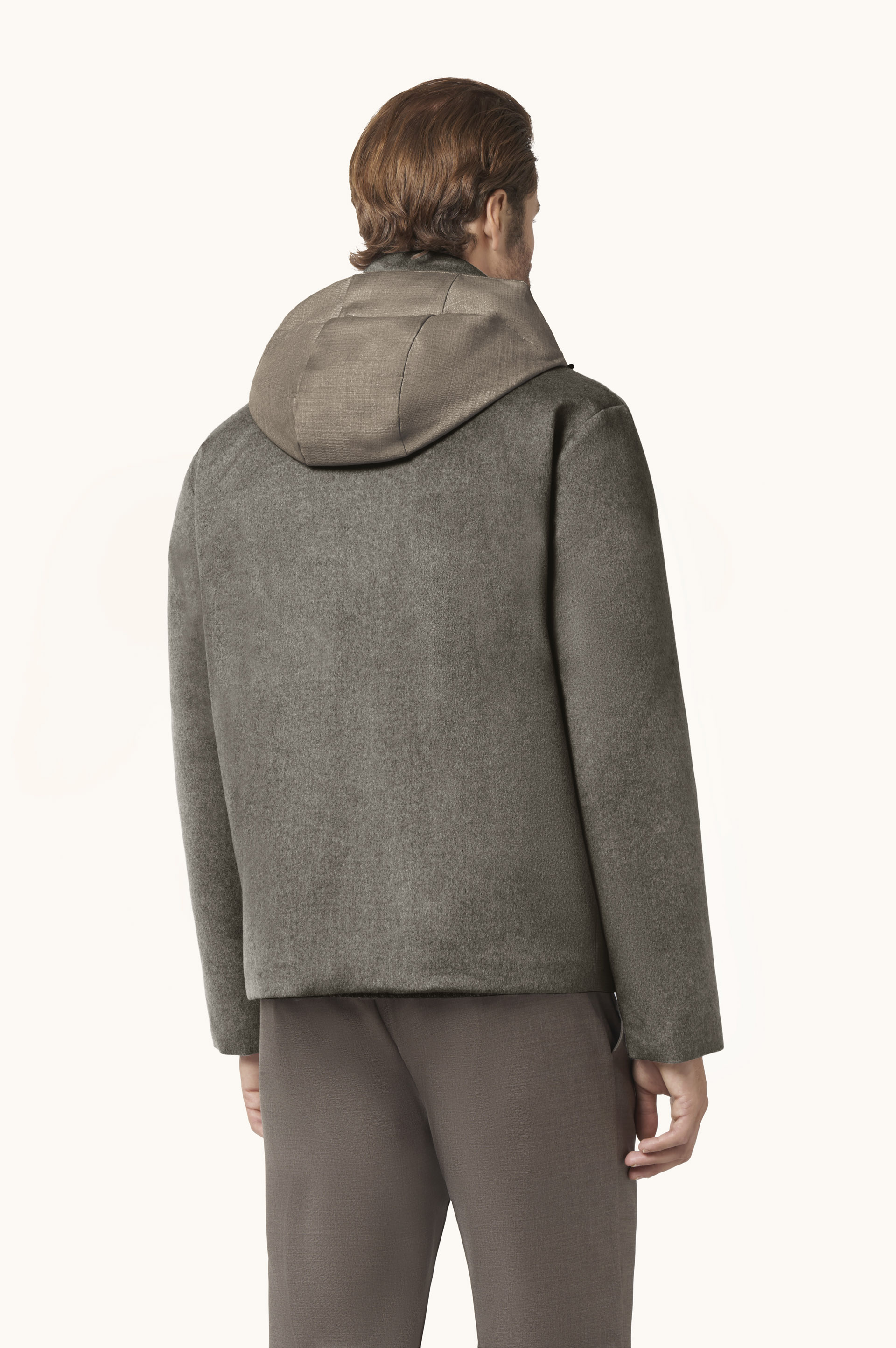 Car coat Eider Down in cashmere image number 3