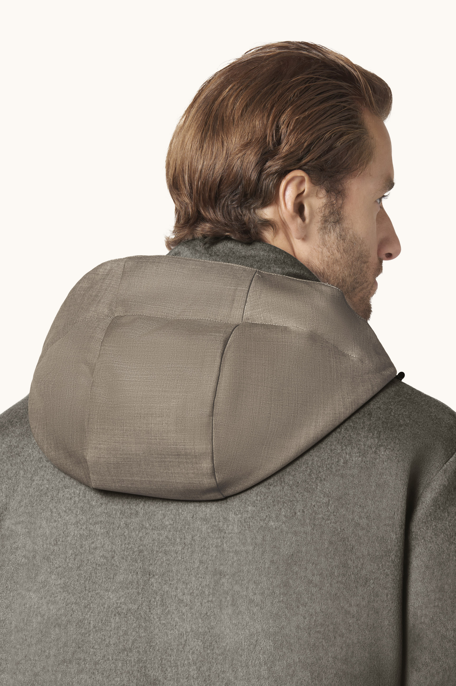 Car coat Eider Down in cashmere image number 7