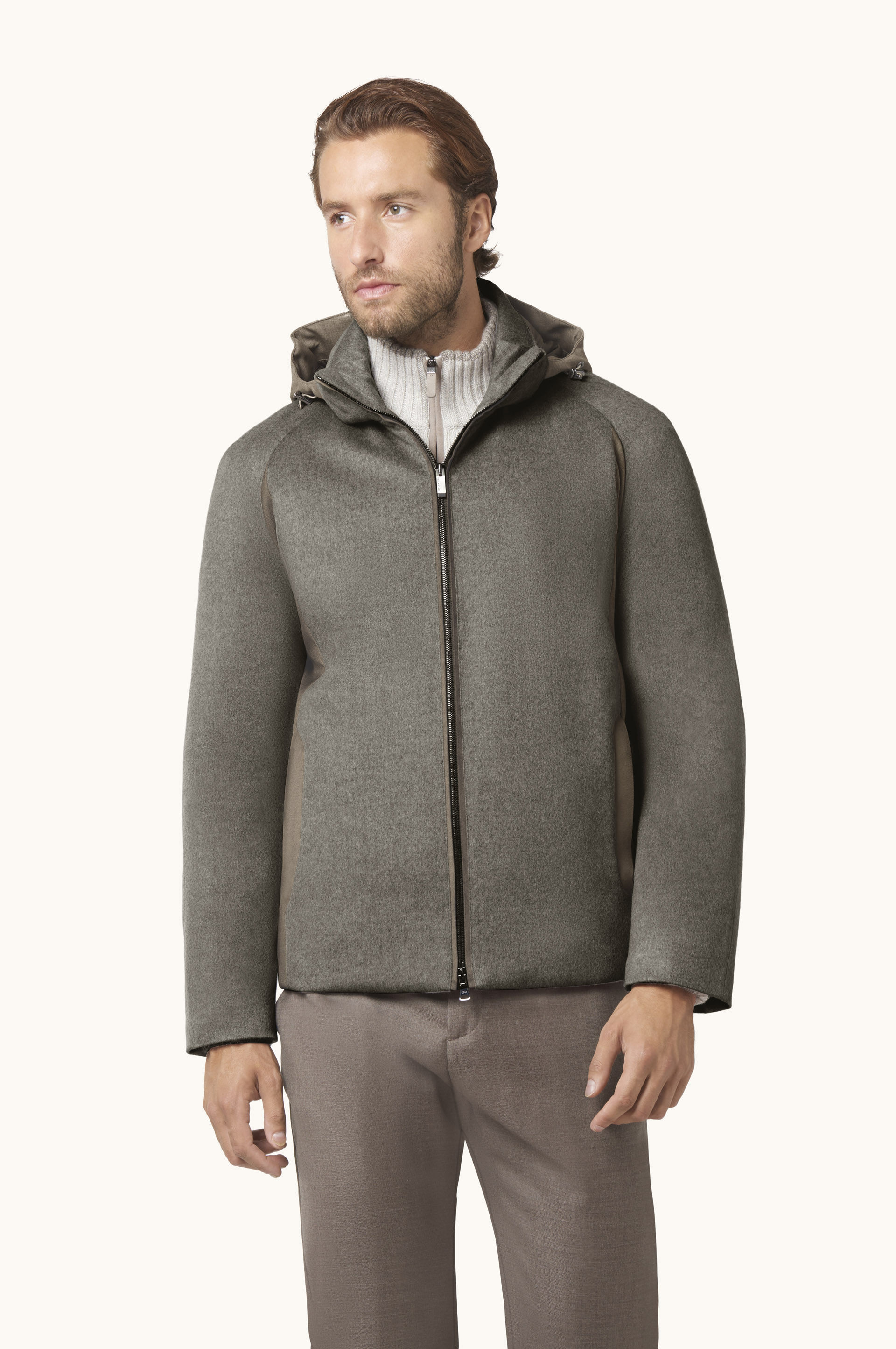 Car coat Eider Down in cashmere image number 0