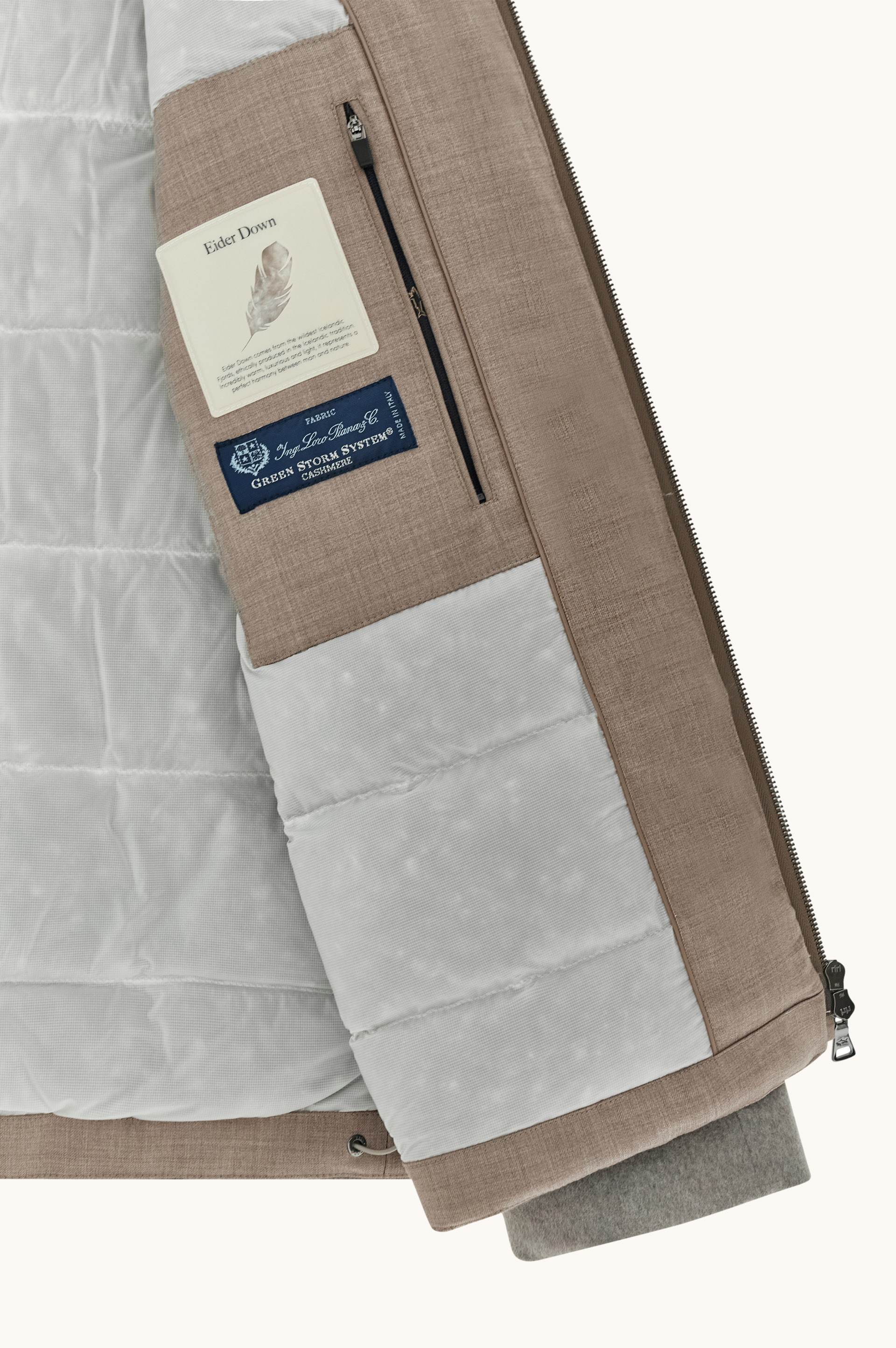 Cashmere Eider Down car coat image number 1