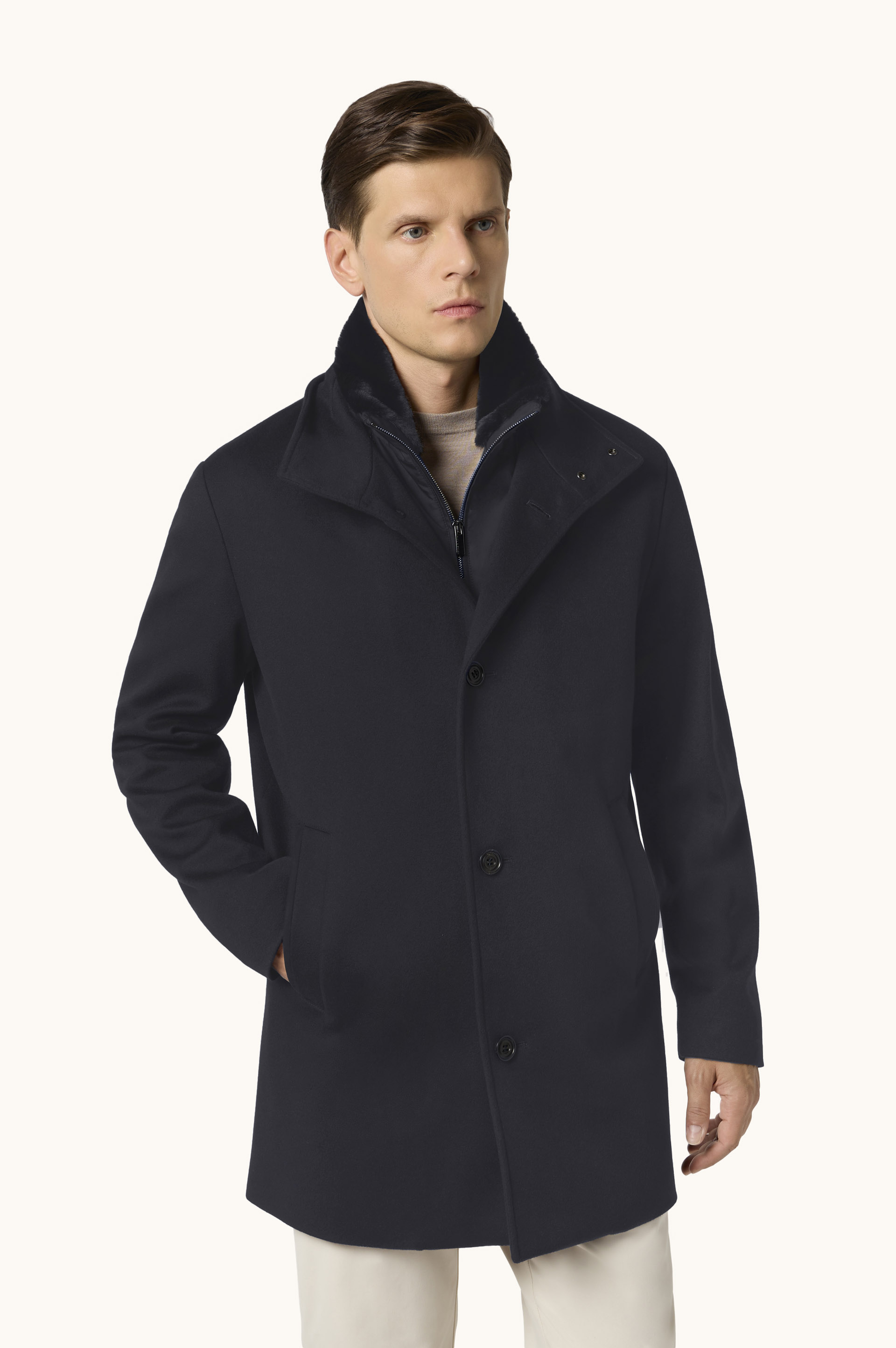 Cashmere car coat image number 0