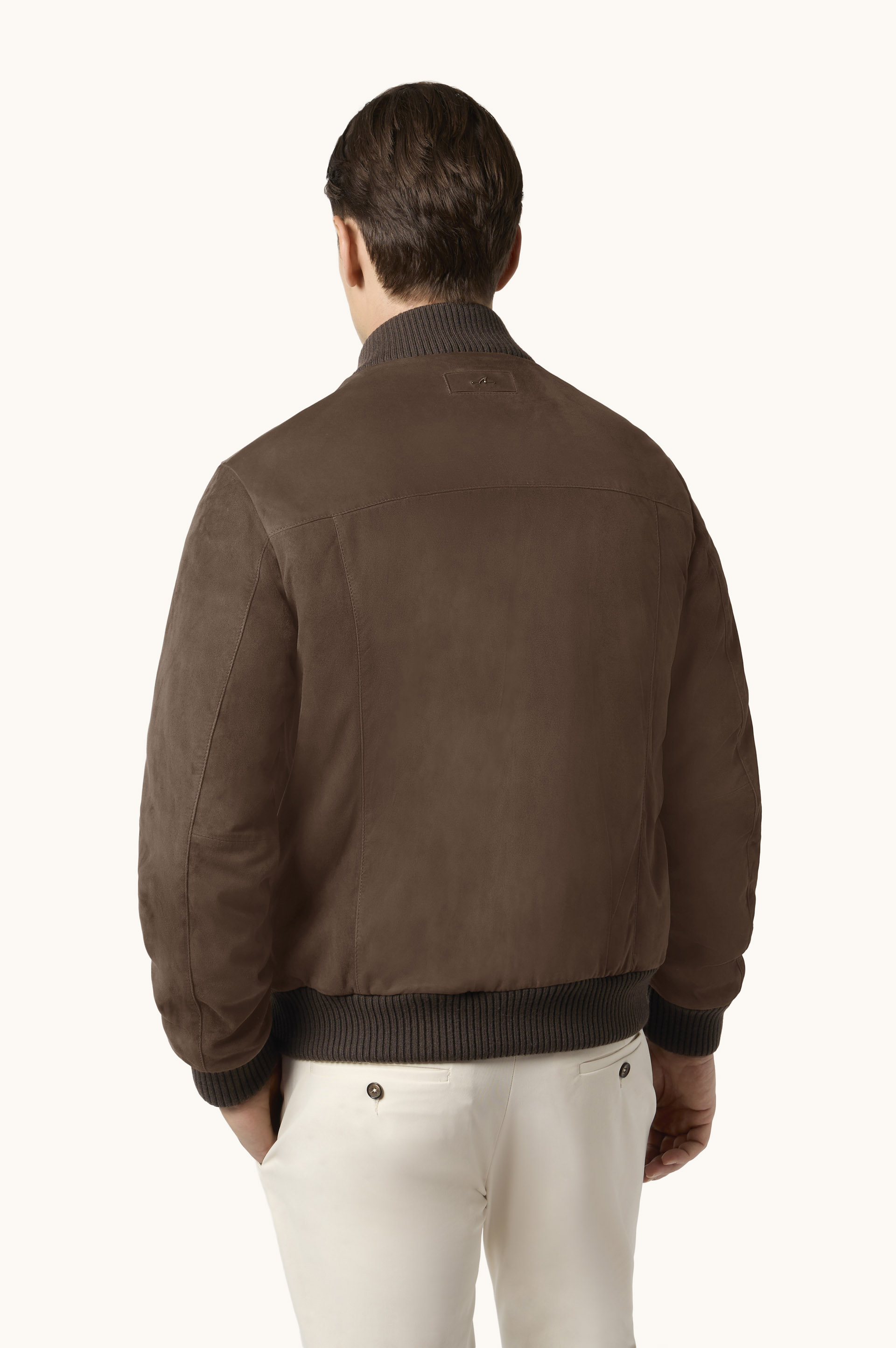 Bomber in suede Aqualeather image number 3