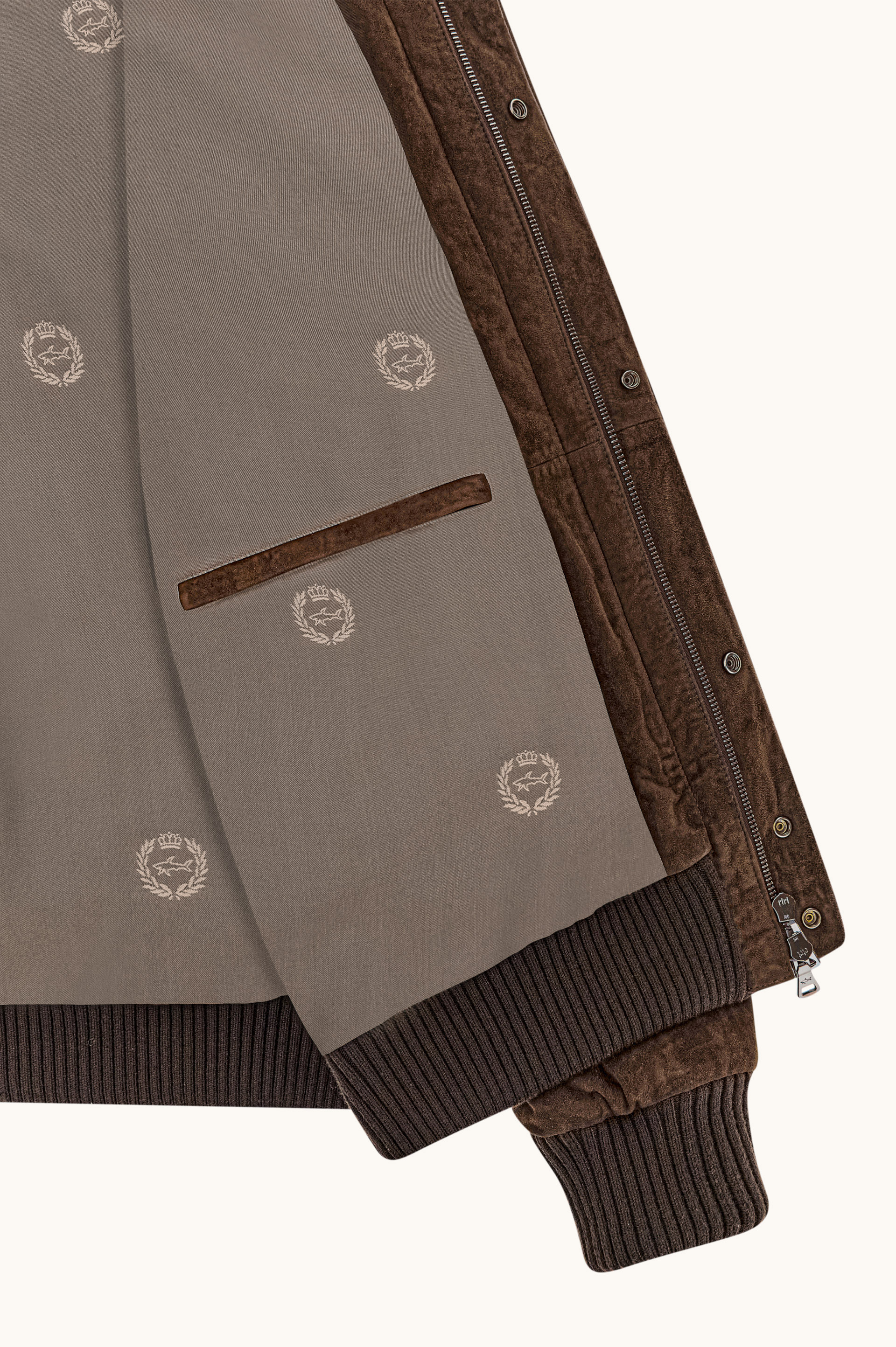 Bomber in suede Aqualeather image number 5