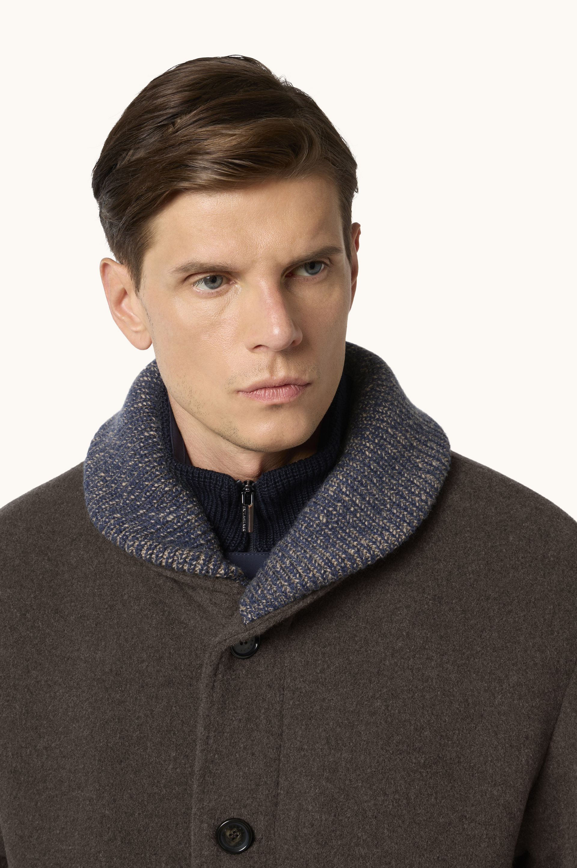 Car coat en laine et cachemire image number 4