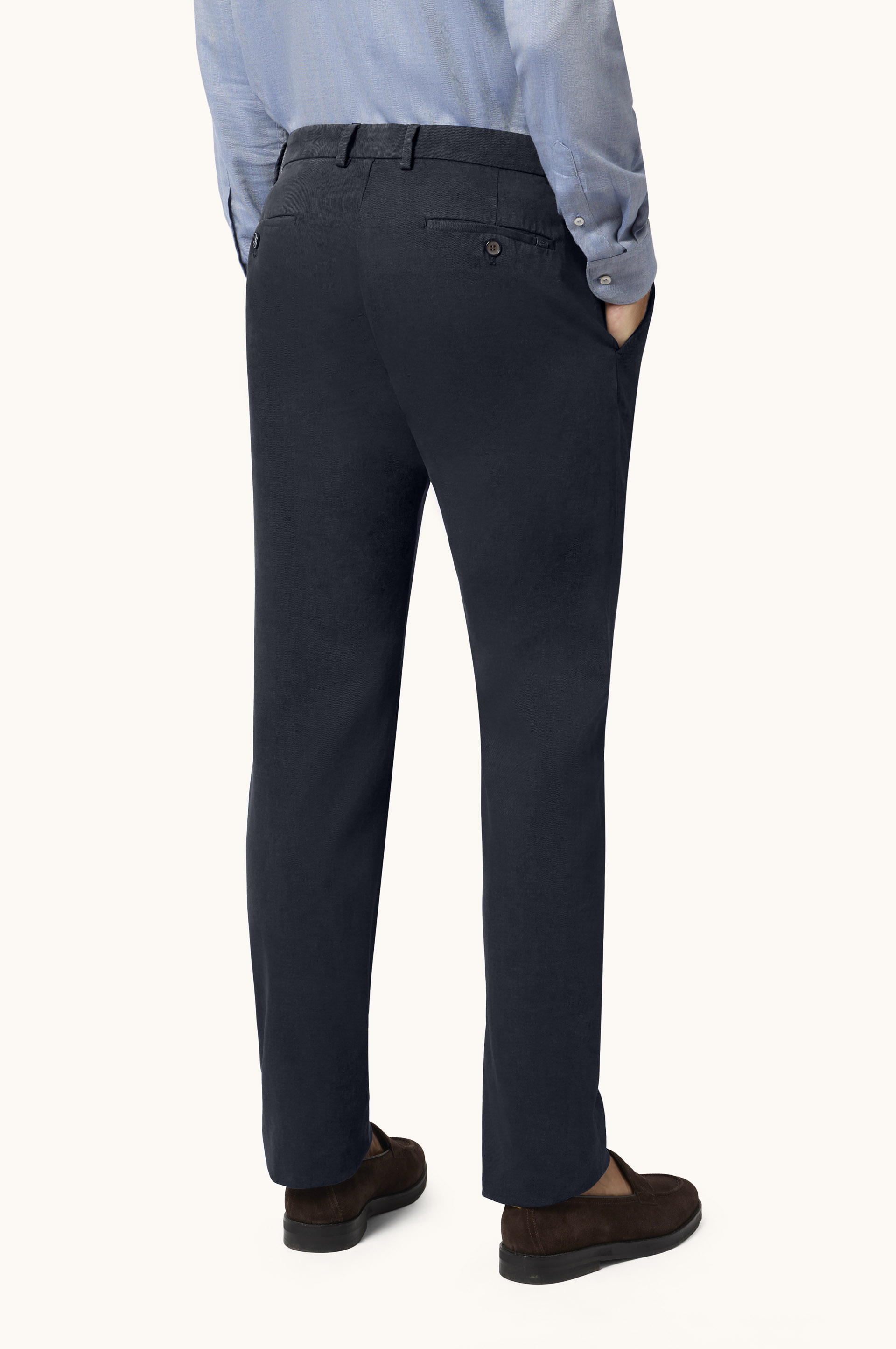 Bellagio Trousers in Cotton and Cashmere image number 3