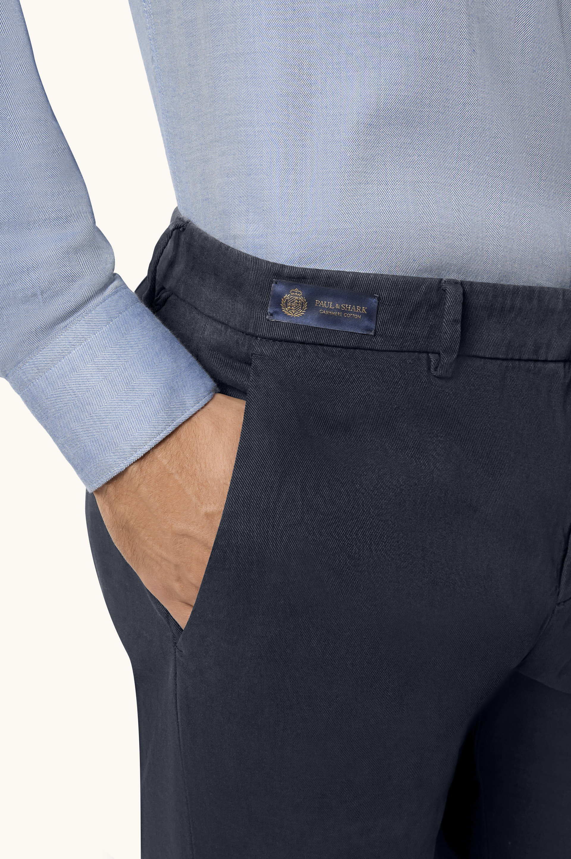 Bellagio Trousers in Cotton and Cashmere image number 5