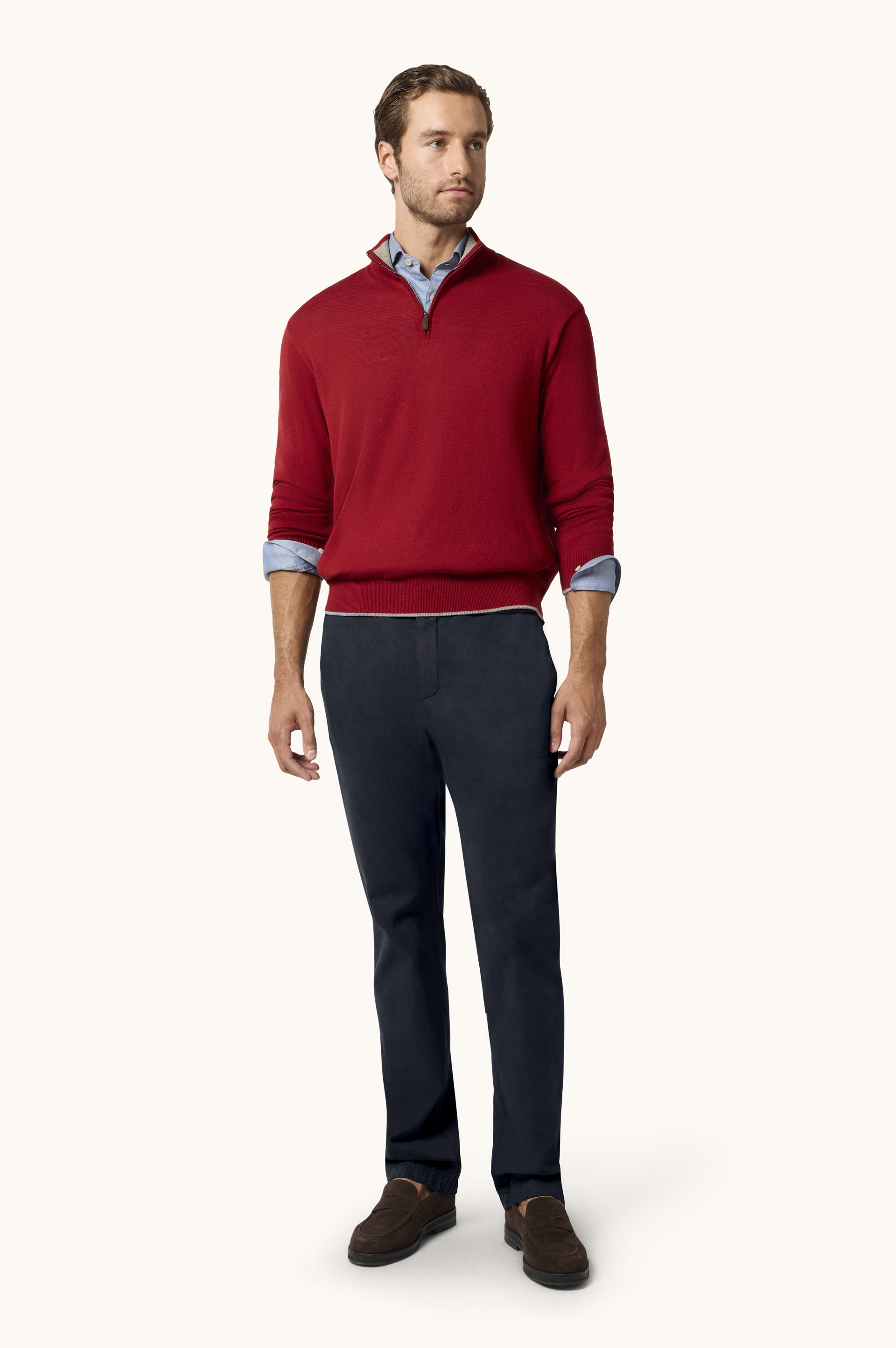 Bellagio Trousers in Cotton and Cashmere image number 2