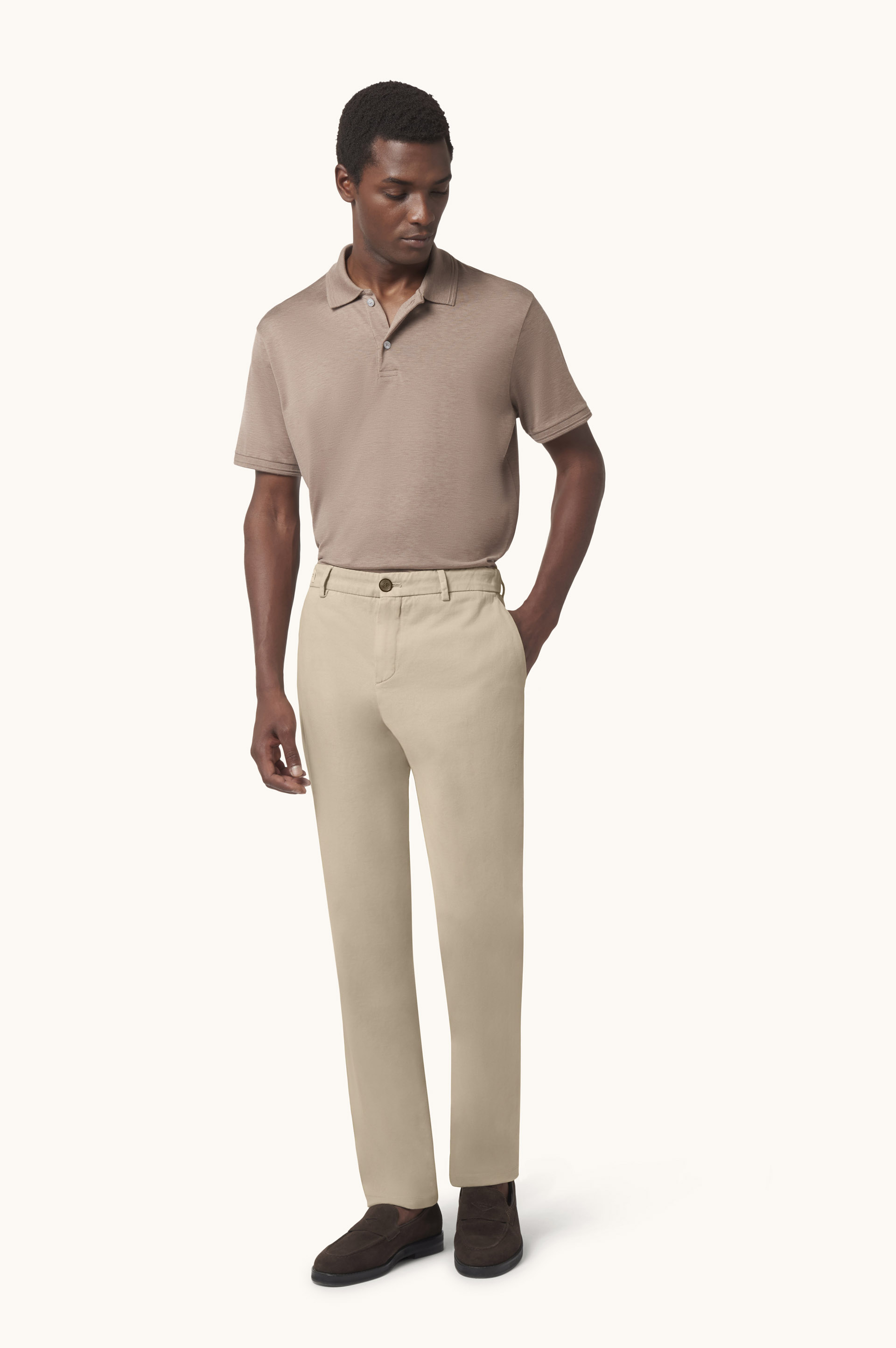 Bellagio Trousers in Cotton and Cashmere image number 2