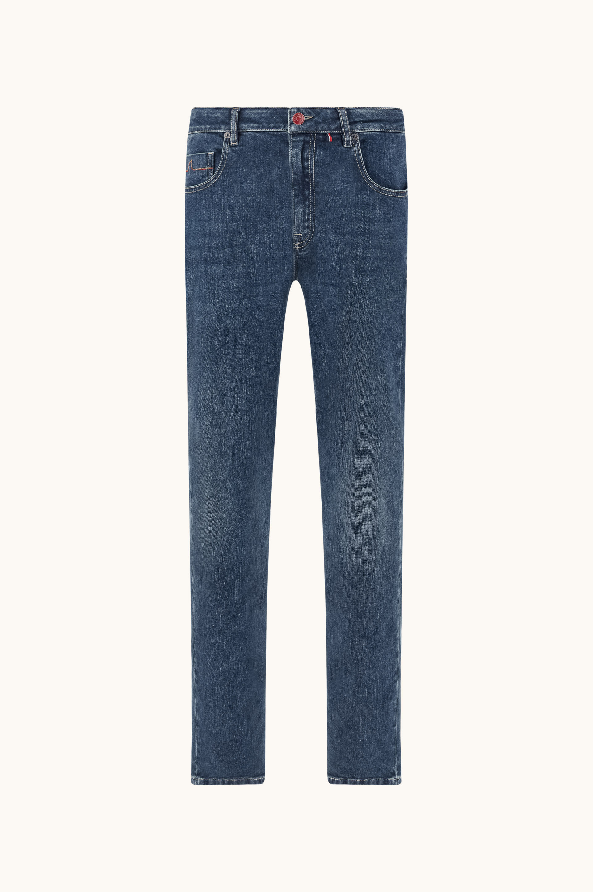 Varese Red Rivet Jeans aus Giza-Baumwolle image number 0