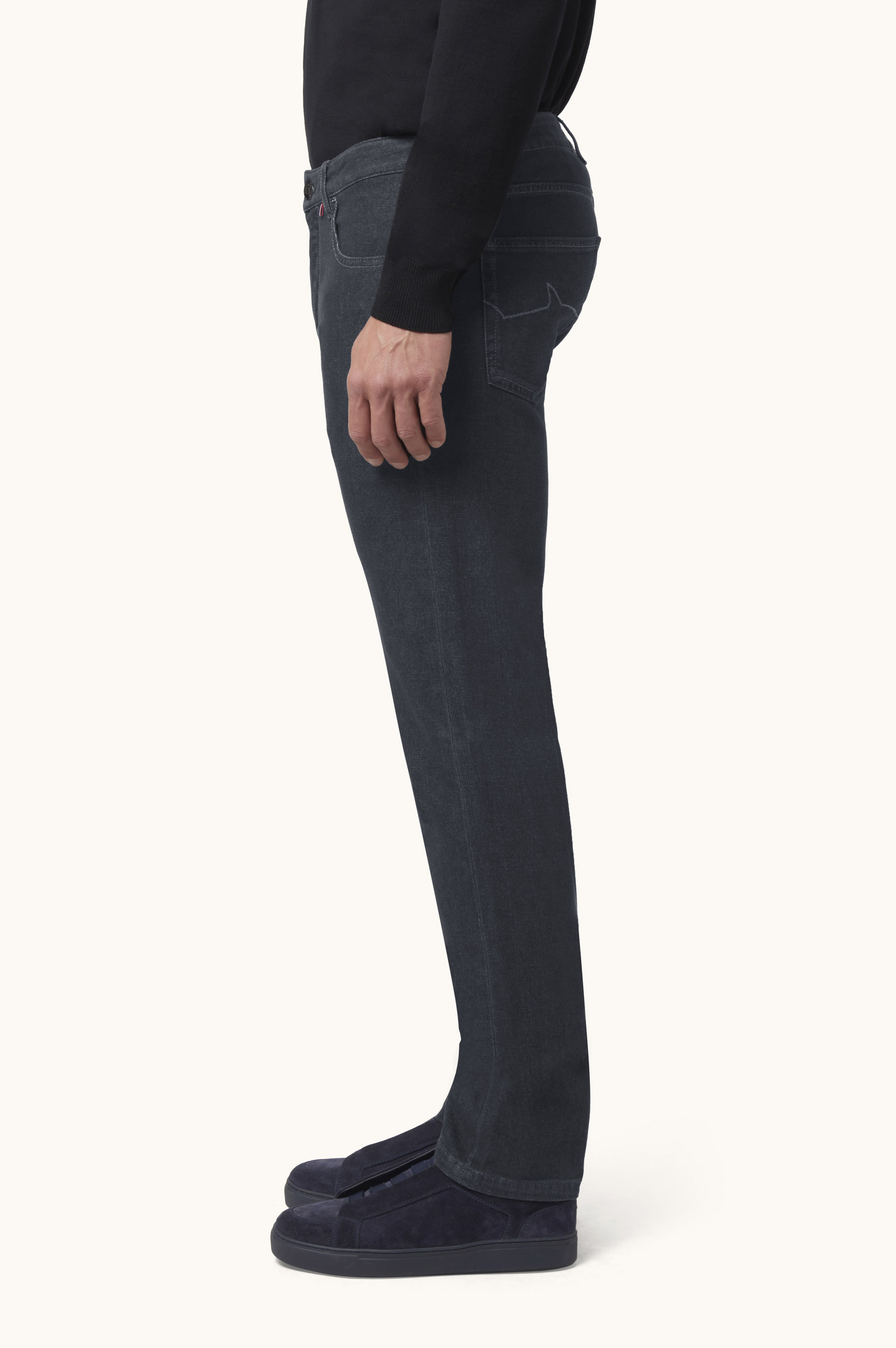 Varese Black Rivet Jeans image number 3
