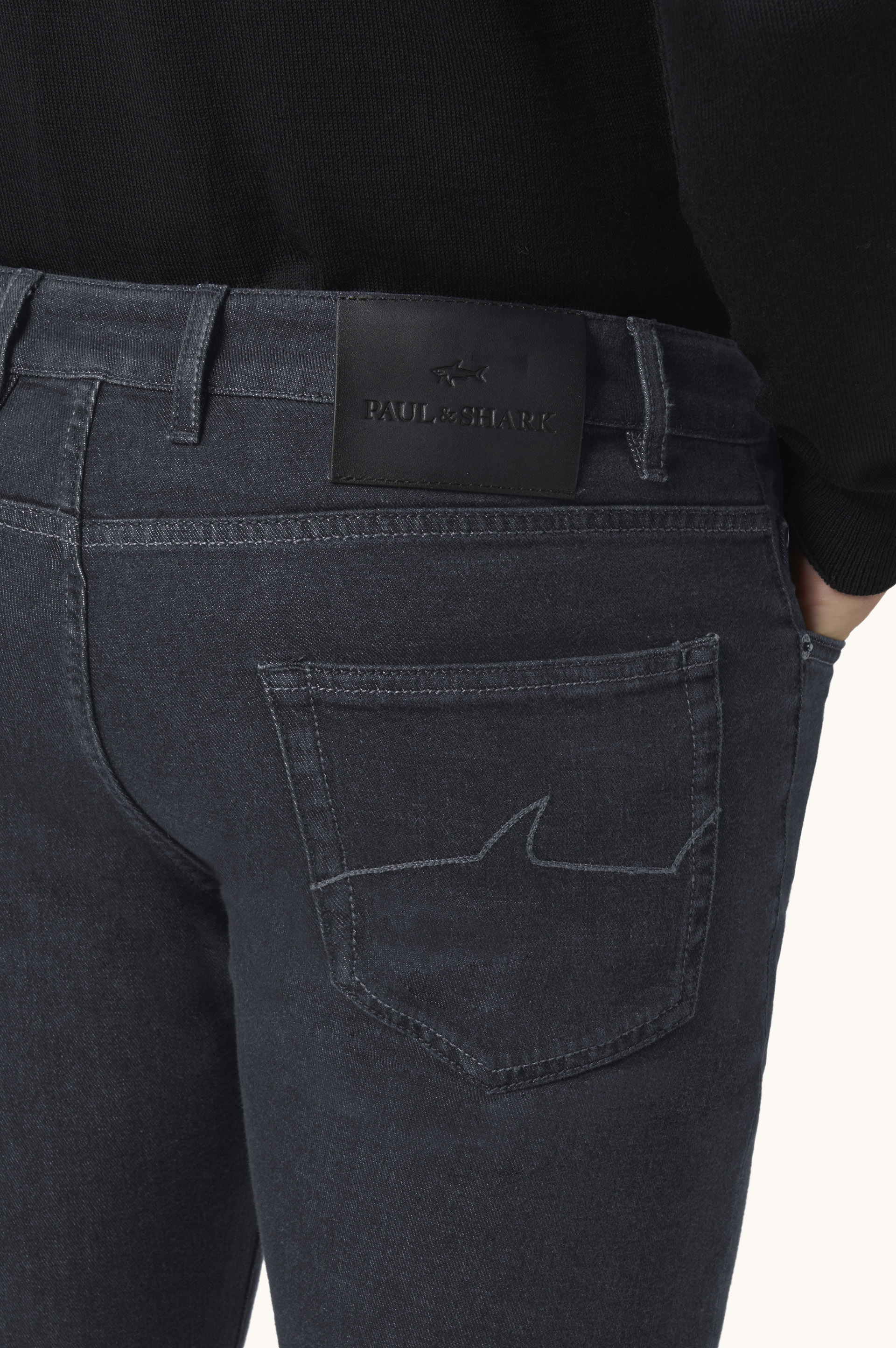 Varese Black Rivet Jeans image number 4