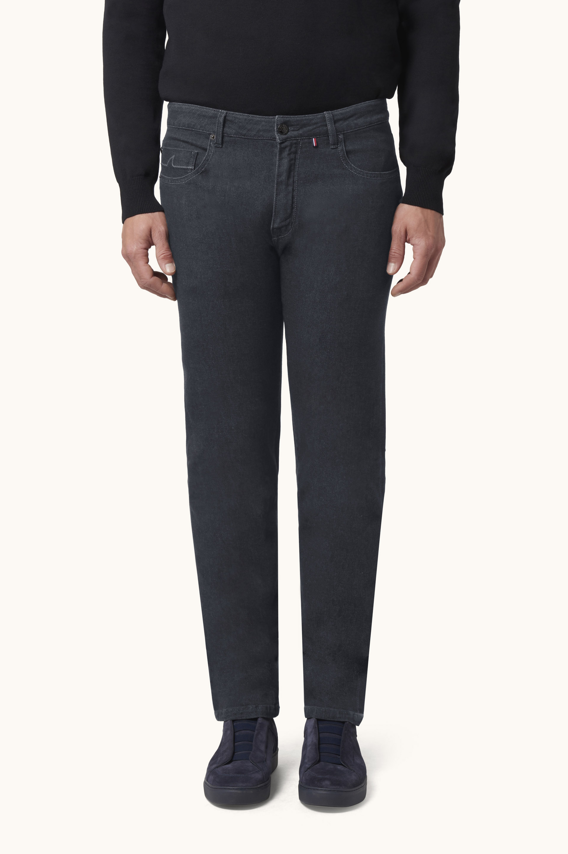 Varese Black Rivet Jeans image number 0