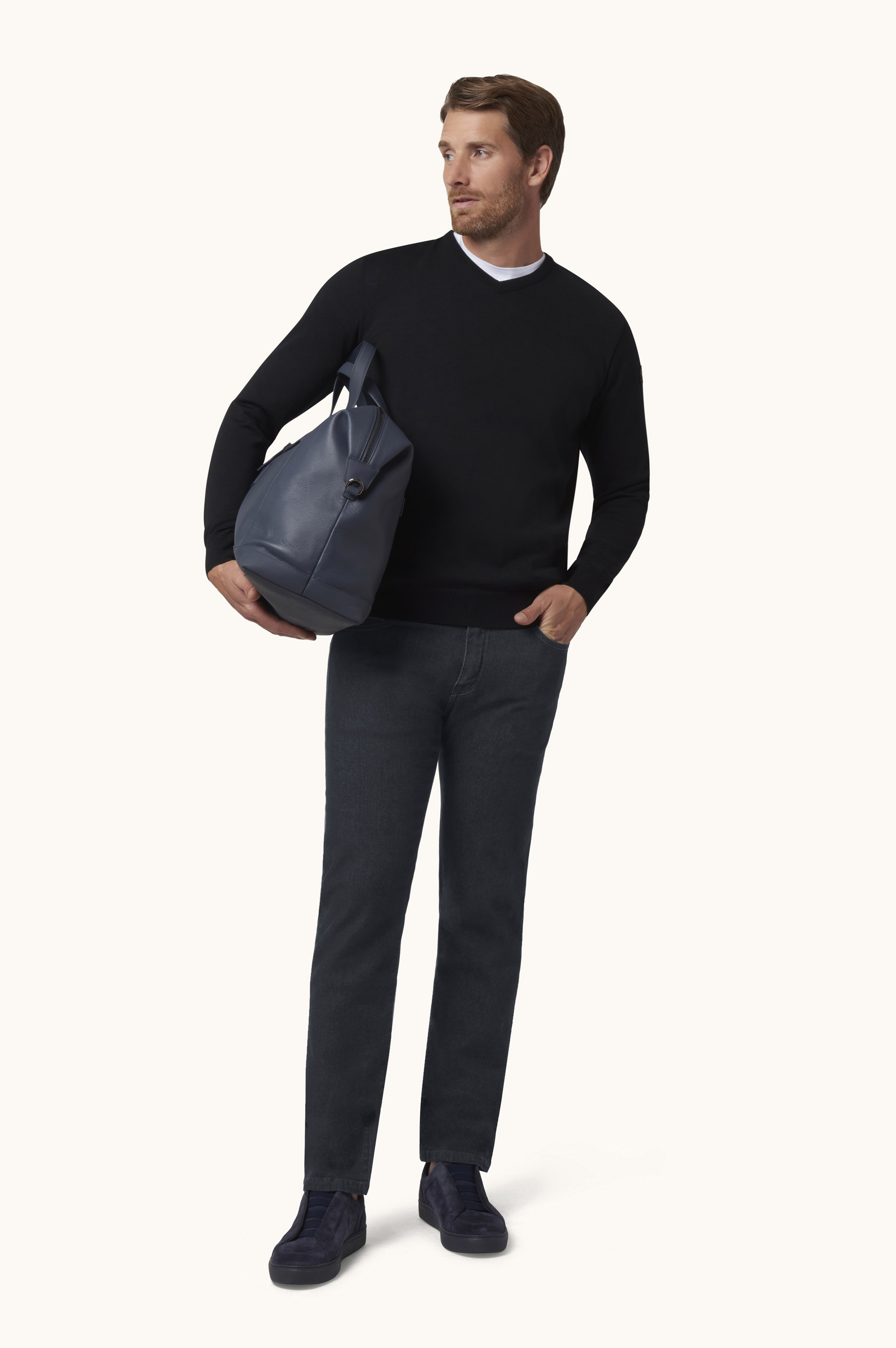 Varese Black Rivet Jeans image number 2
