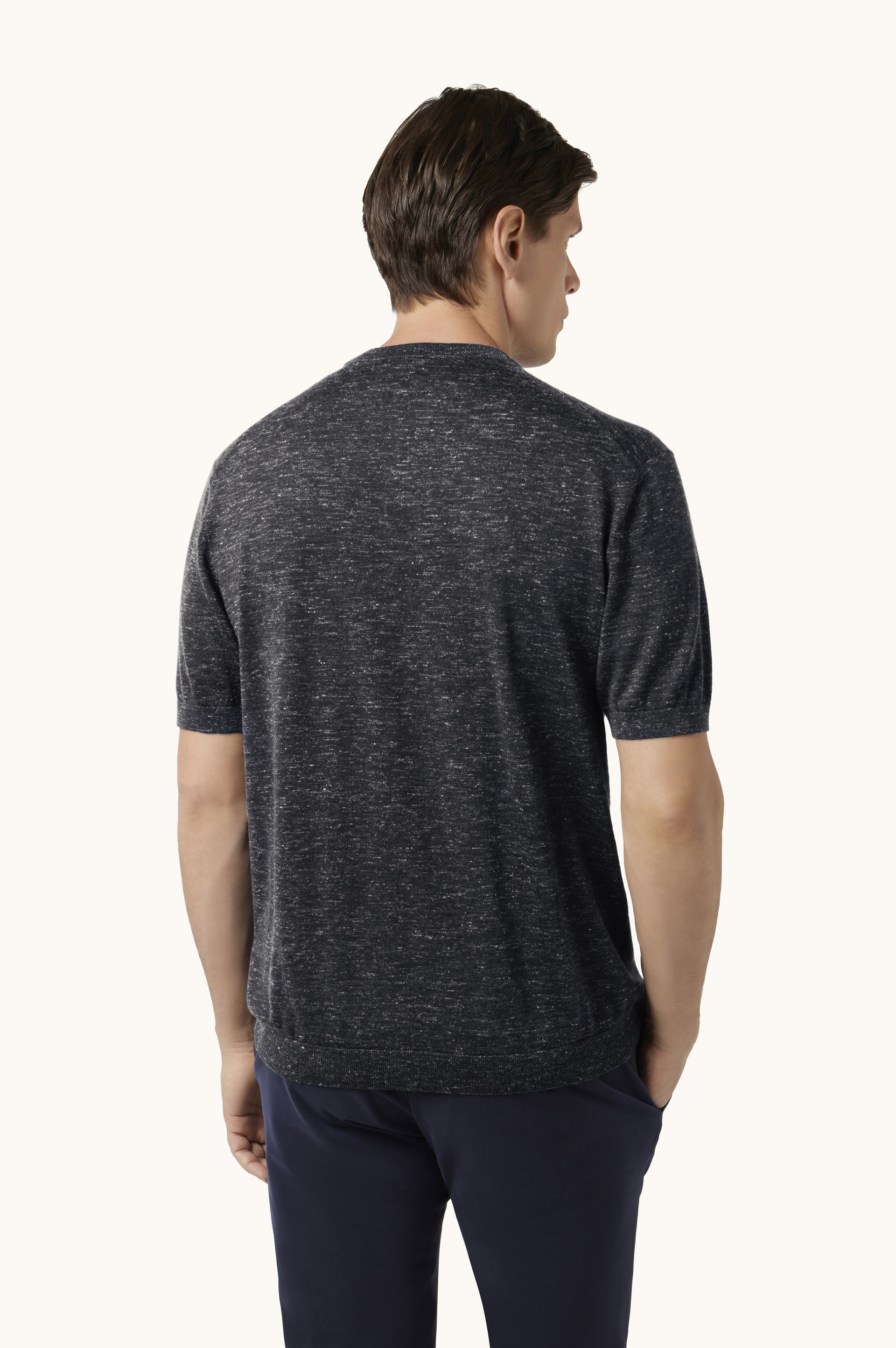 T-shirt in cashmere, lino e seta image number 3