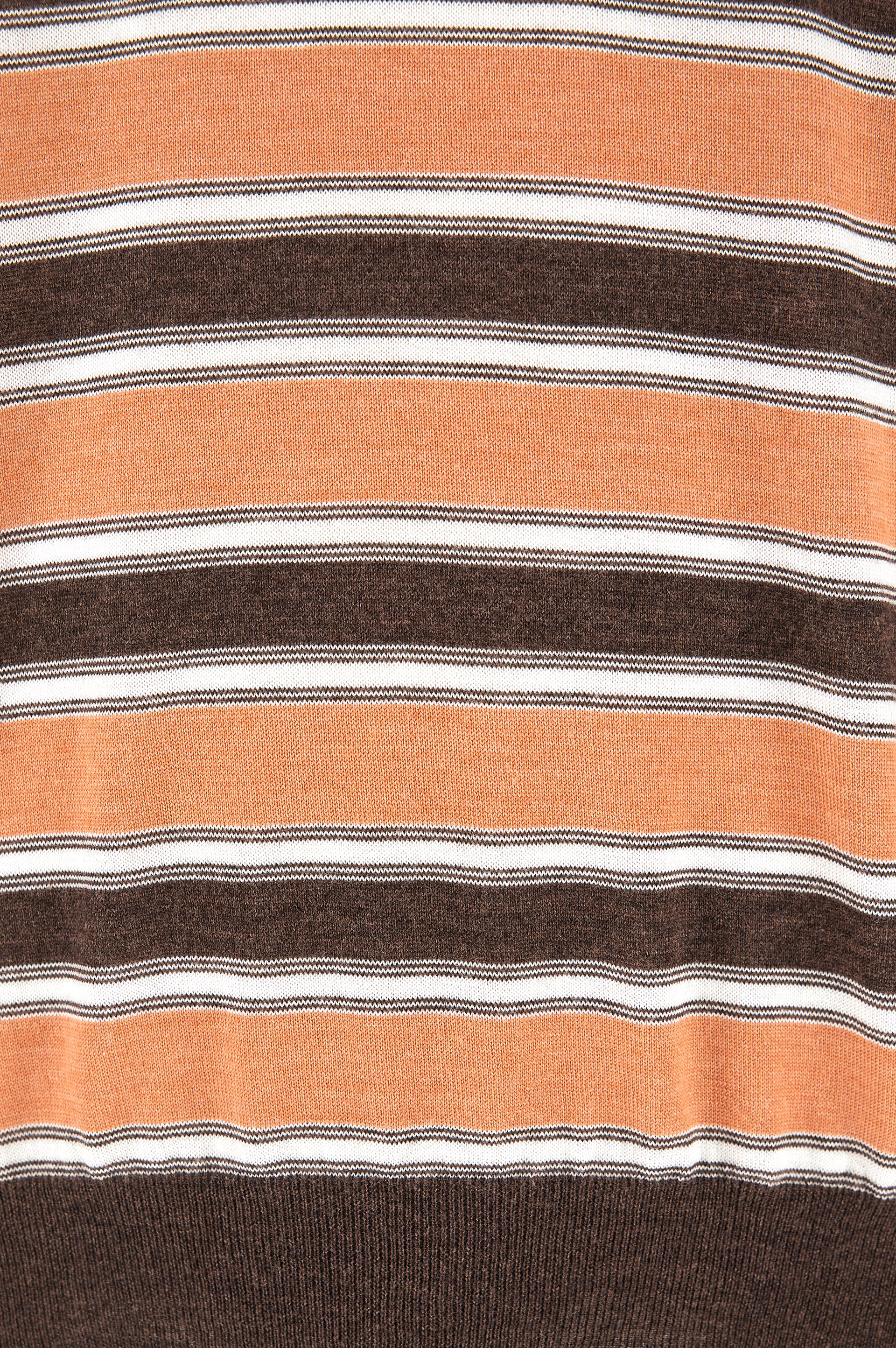 Striped wool and silk sweater with double collar image number 1