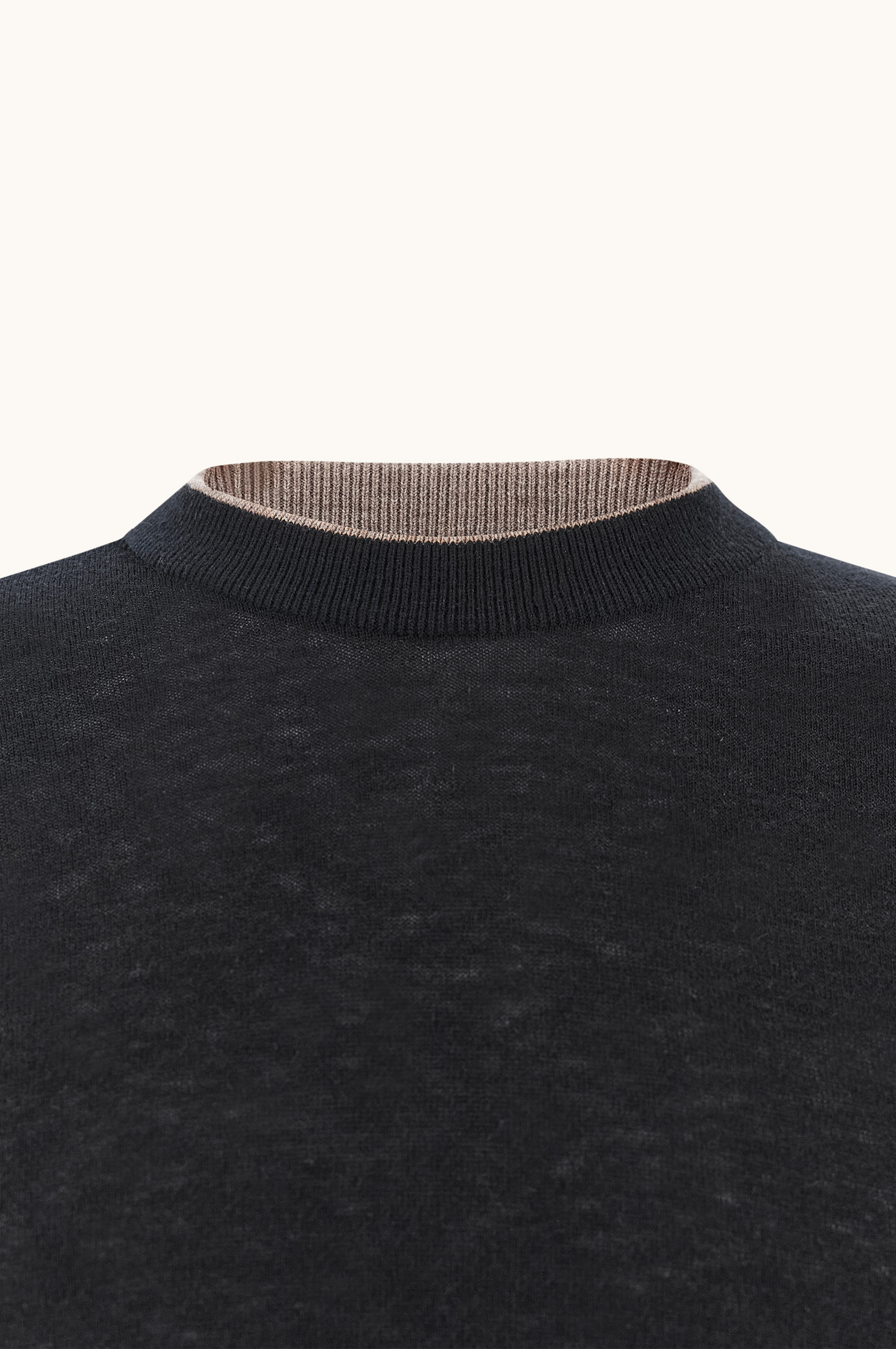Jersey de cuello redondo en lana Piuma image number 1