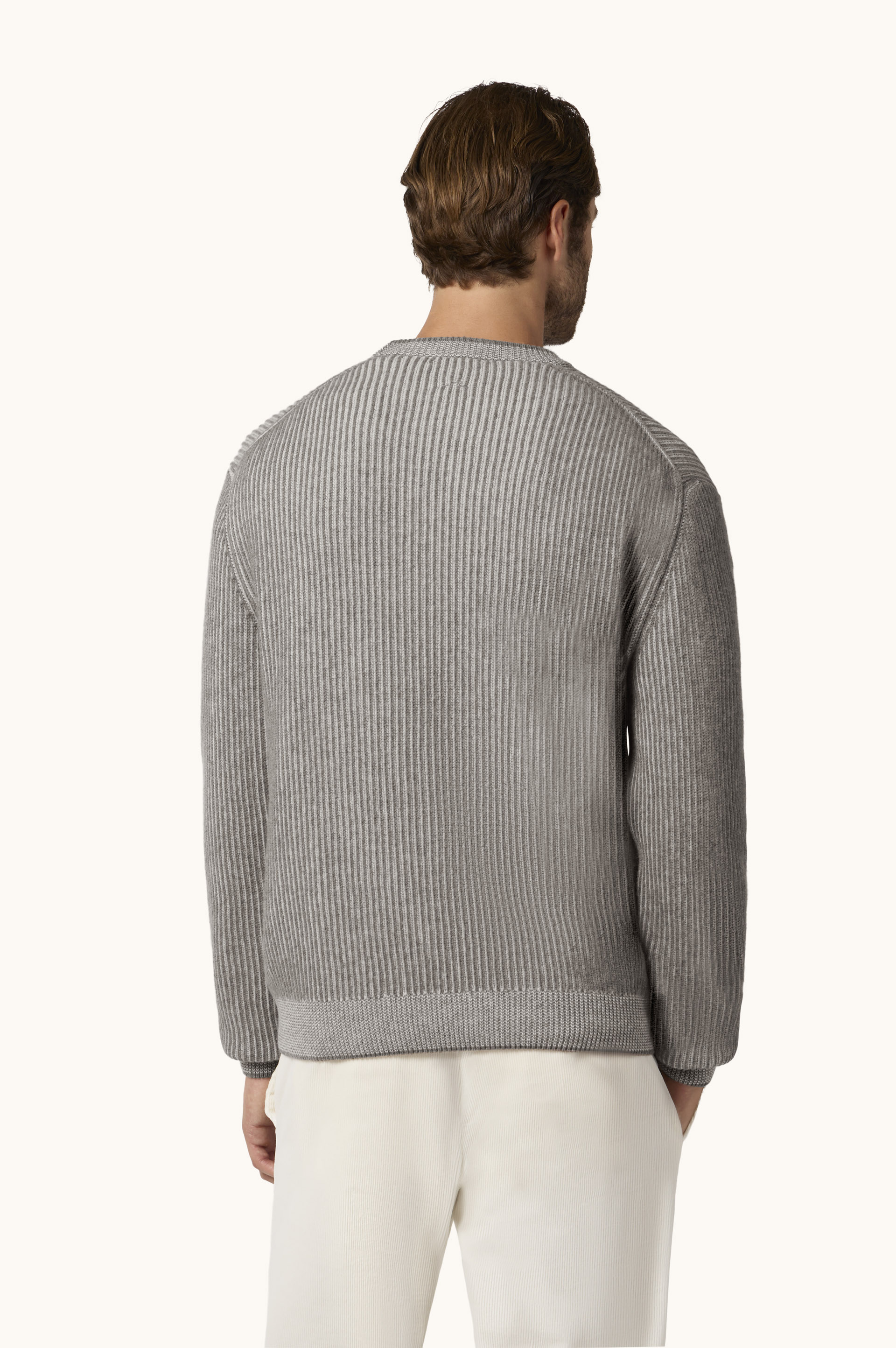 Wool and Cashmere Crewneck Sweater image number 3