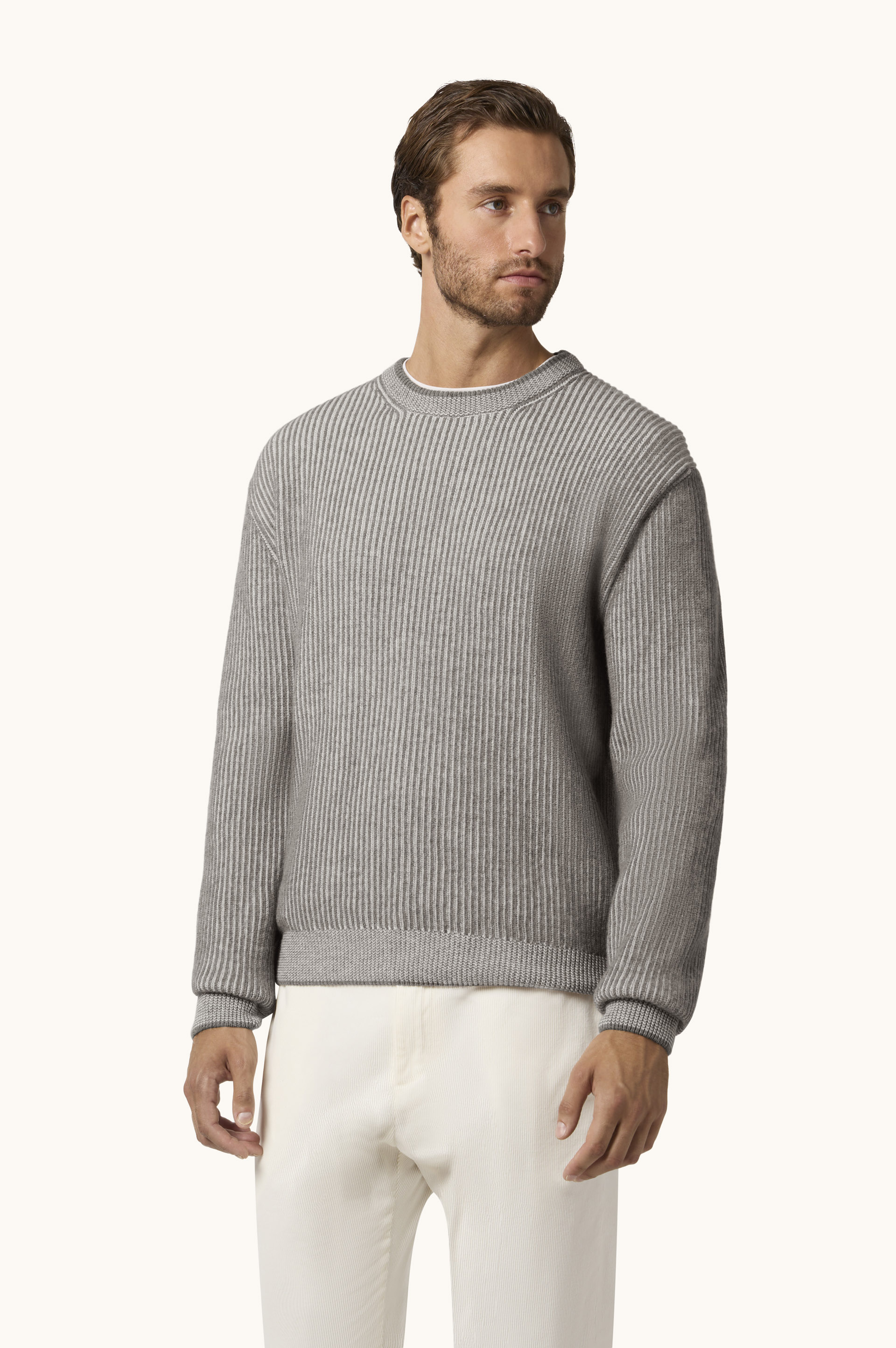 Wool and Cashmere Crewneck Sweater image number 0