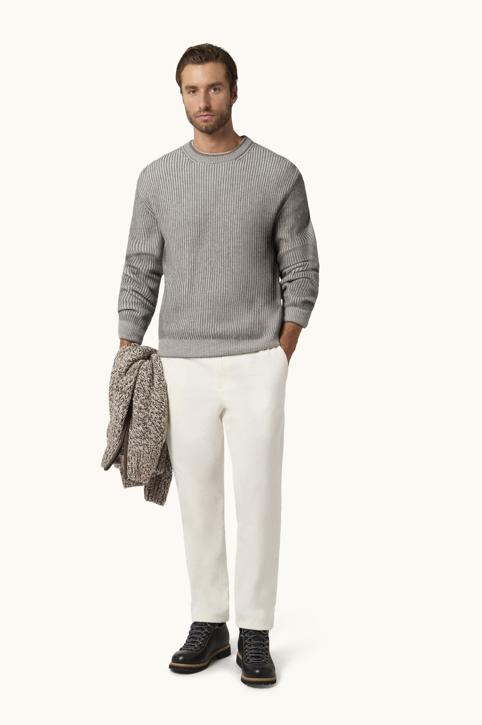 Wool and Cashmere Crewneck Sweater image number 2