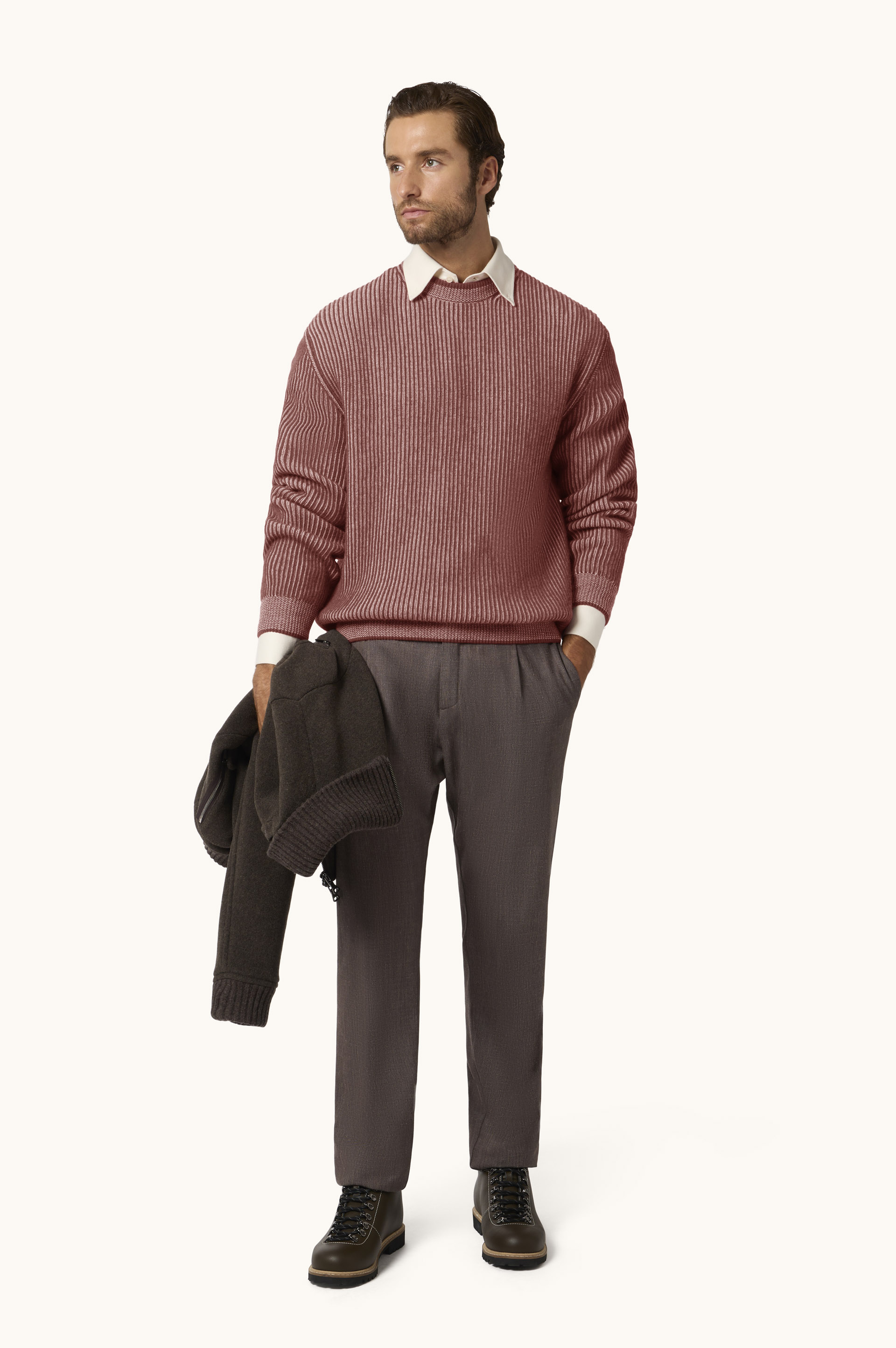 Wool and Cashmere Crewneck Sweater image number 2
