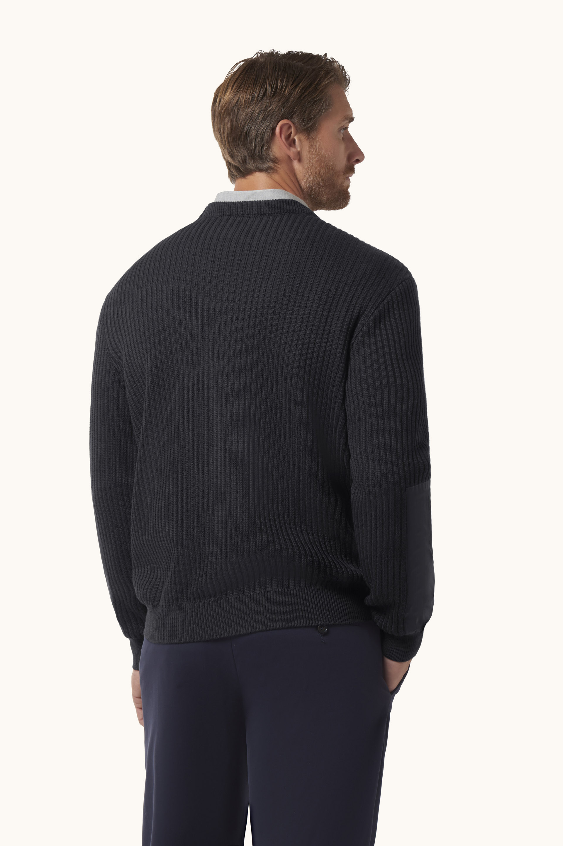 Tech Wool Crewneck Sweater with Typhoon&reg; Platinum Details image number 3