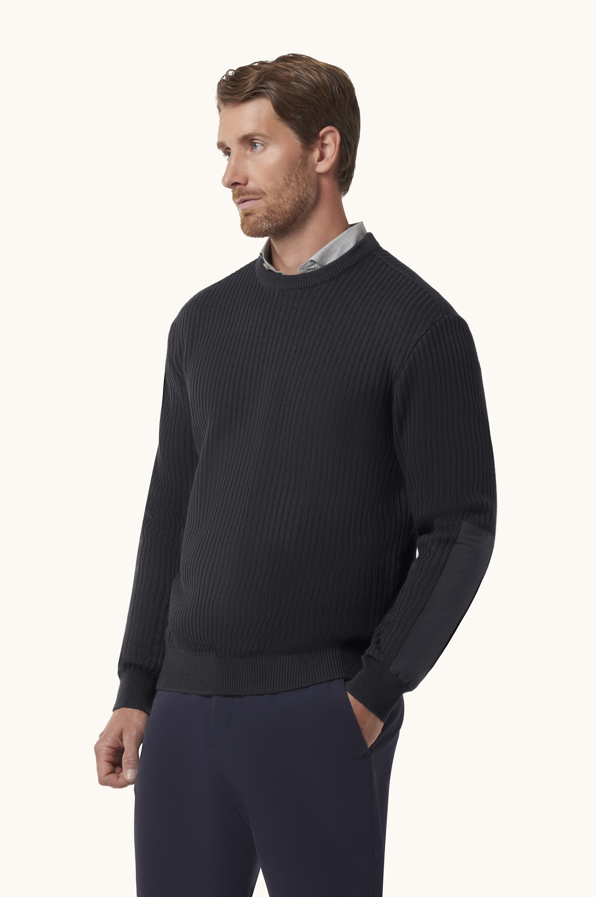 Tech Wool Crewneck Sweater with Typhoon&reg; Platinum Details image number 0