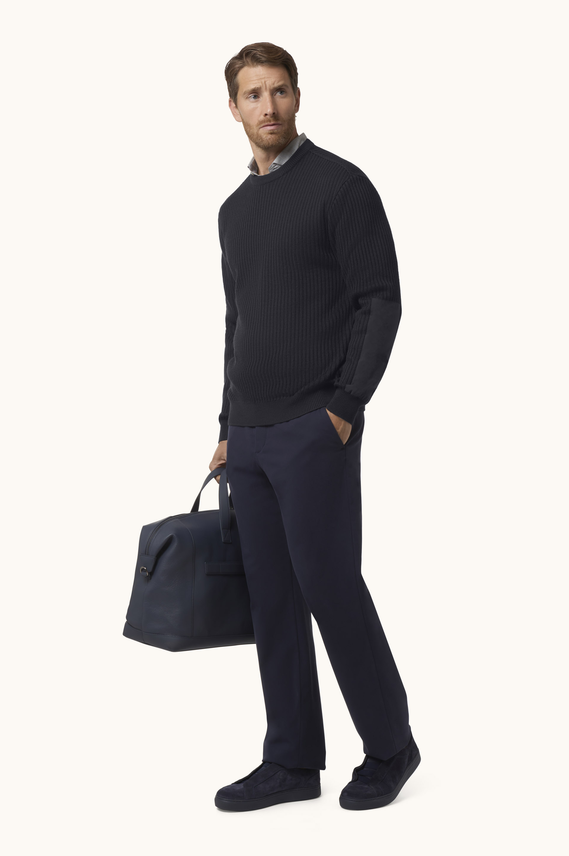 Tech Wool Crewneck Sweater with Typhoon&reg; Platinum Details image number 2