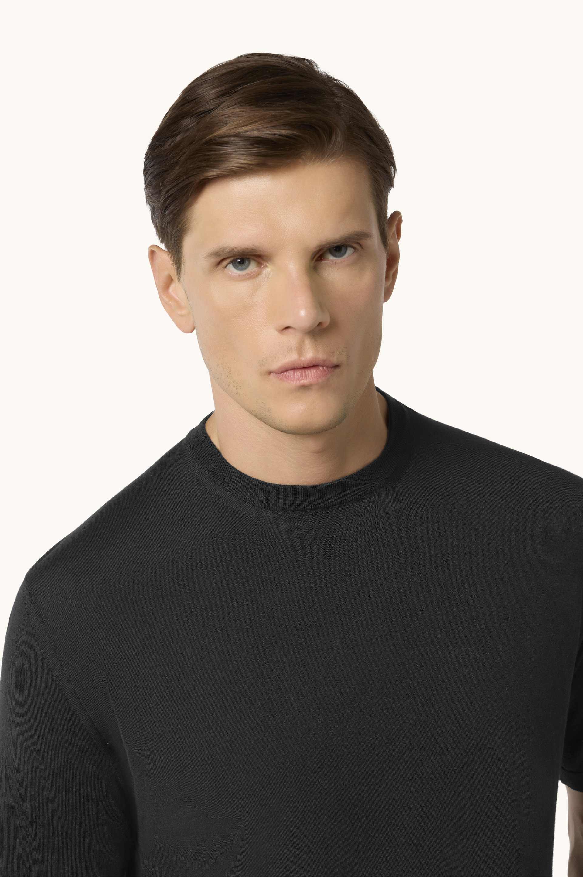 140's Superfine Merino wool T-shirt image number 4